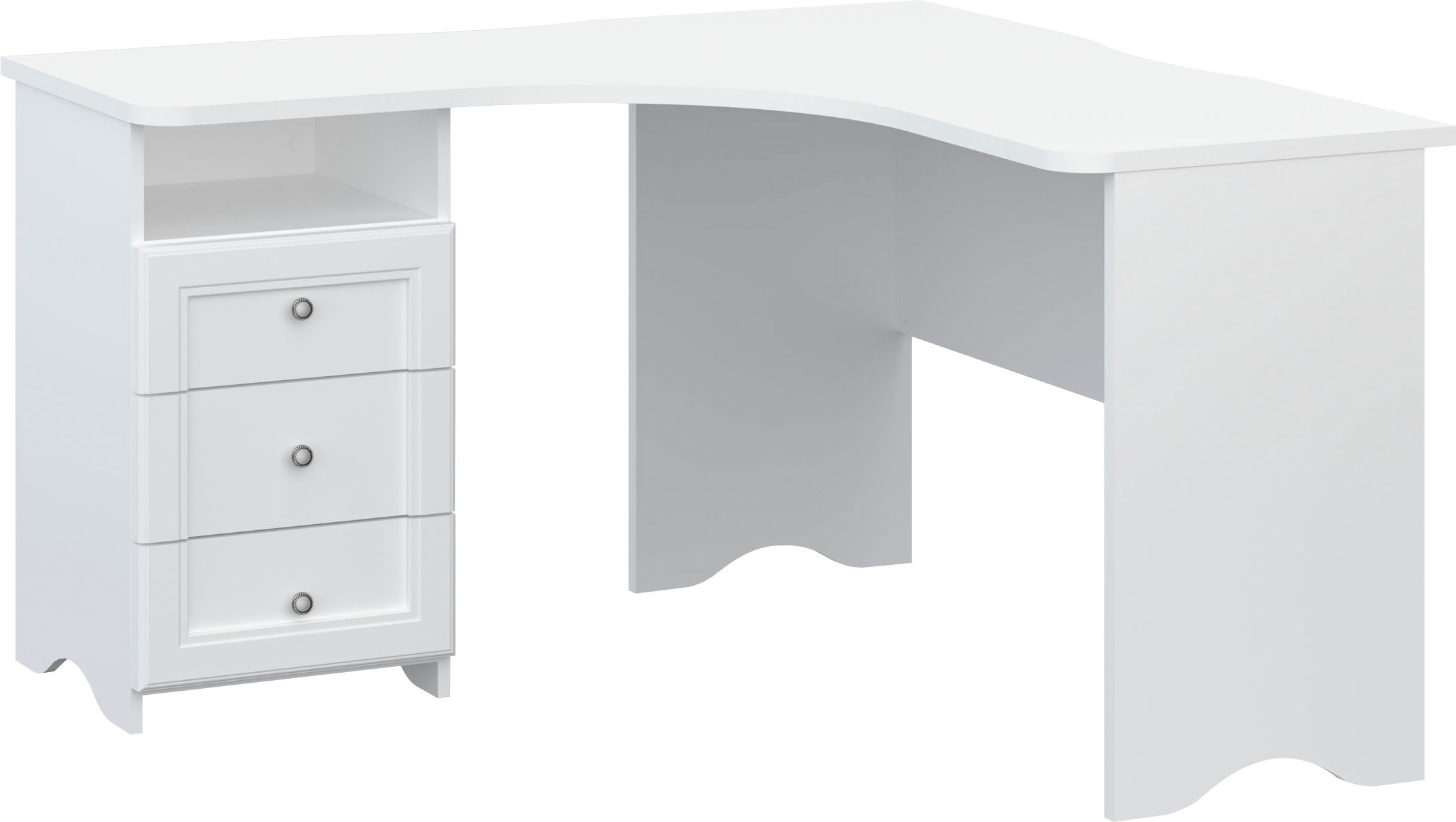 Image of INOSIGN Eckschreibtisch »Austra«, Eckschreibtisch "Austra" mit geschwungener Arbeitsplatte bei Ackermann Versand Schweiz