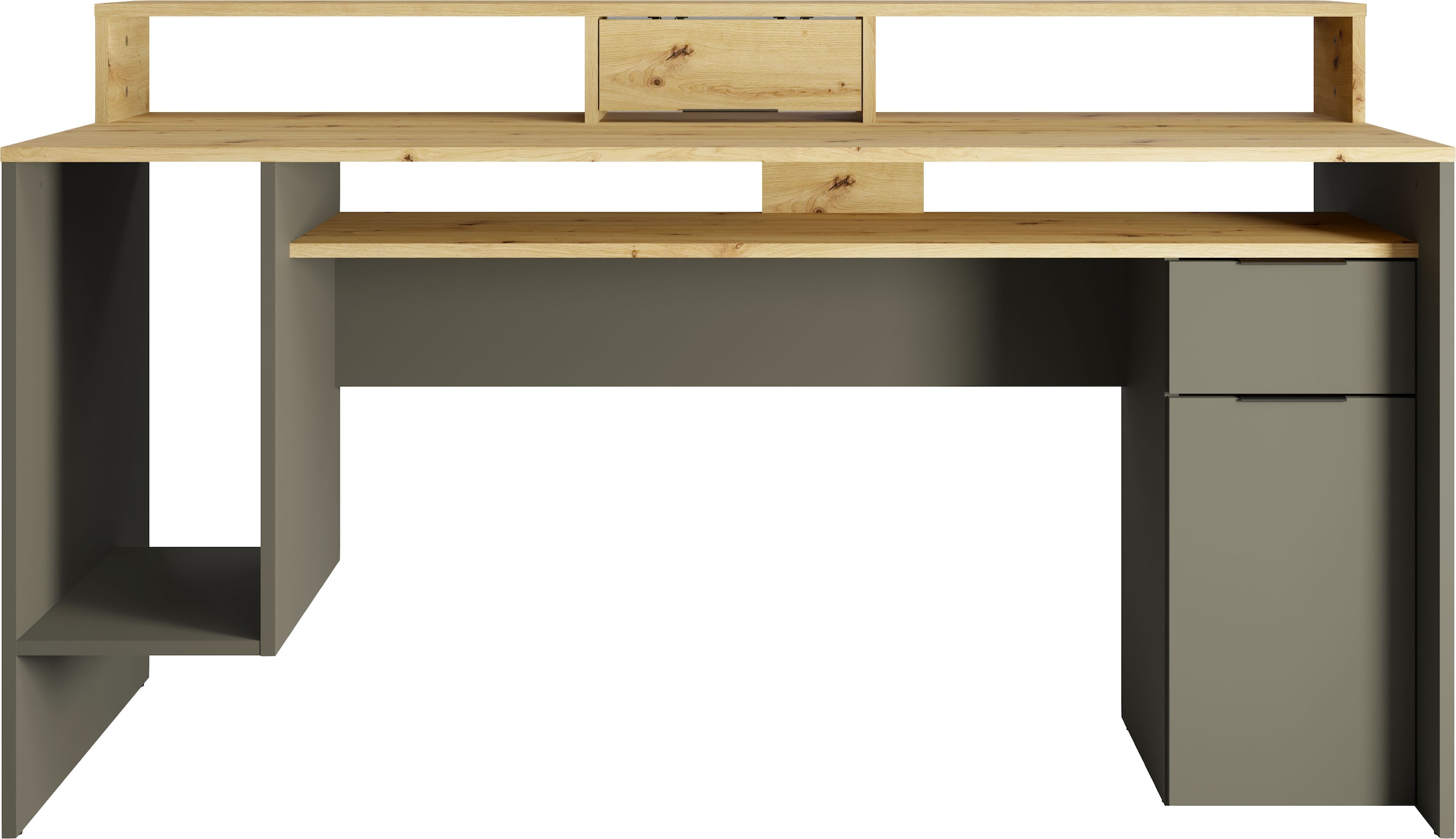 Home affaire Schreibtisch »Peoria« Gamingtisch mit Schublade und Monitoraufsatz, Breiten 160 x 70 cm