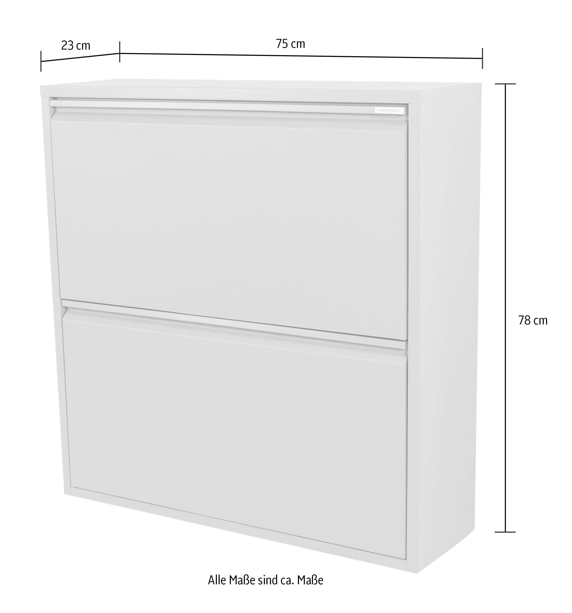 Spinder Design Schuhschrank Metall, Breite 75 cm