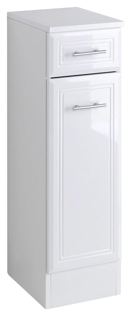 Image of welltime Unterschrank "Neapel" Breite 25 cm, mit Hochglanzfronten und eleganter Fräsung