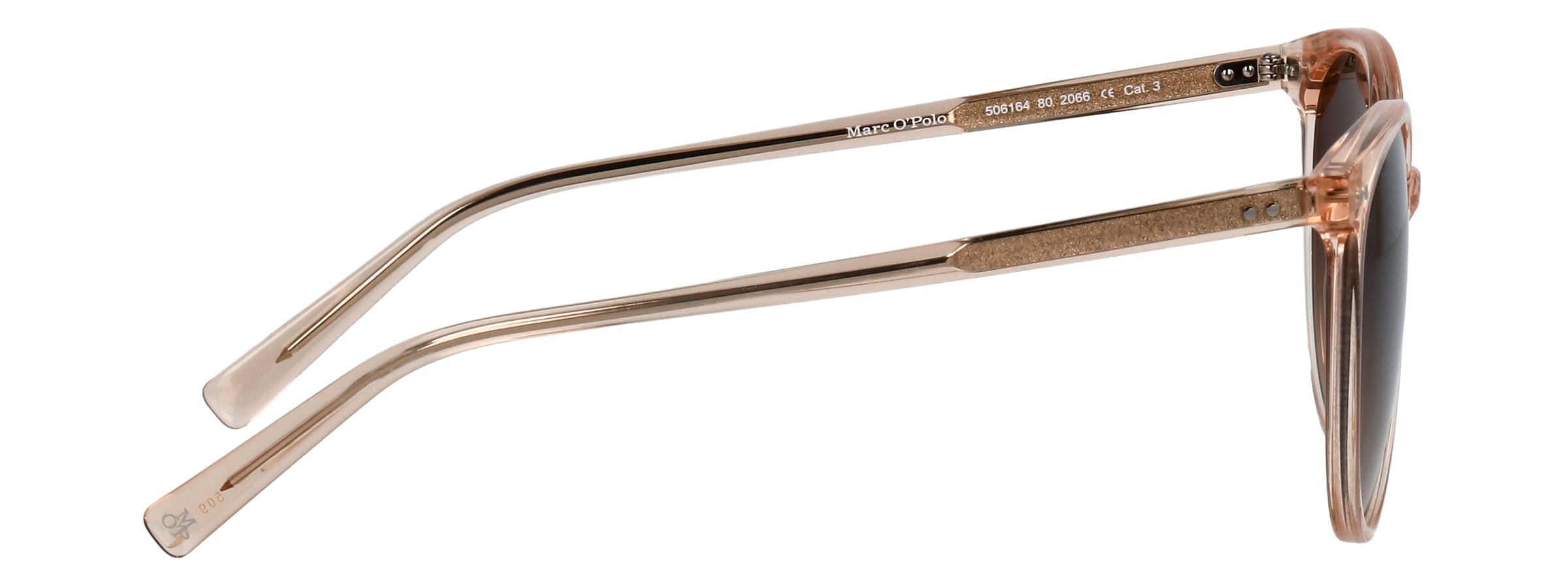 Marc O'Polo Lunettes de soleil »Modell 506164« Form Panto, Logoschriftzug auf Bügel, Kunststofffassung