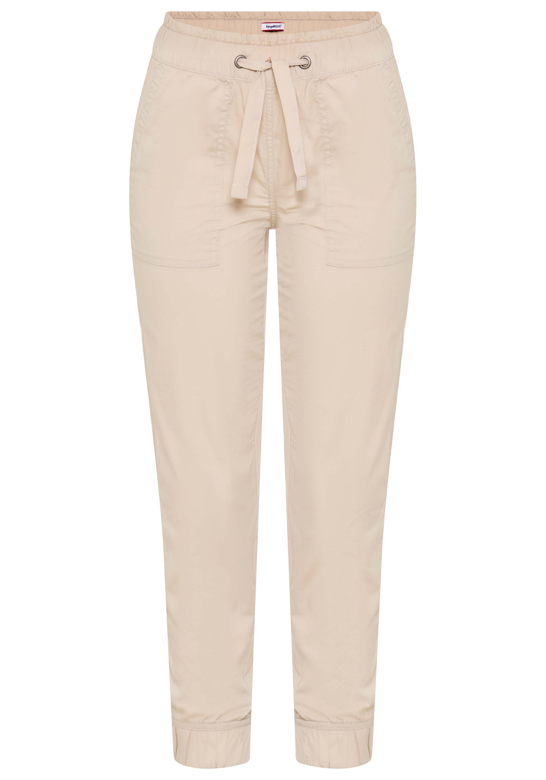 KangaROOS Pantalon paperbag  Casual Popeline-Hose, gerades Bein, Loose Fit