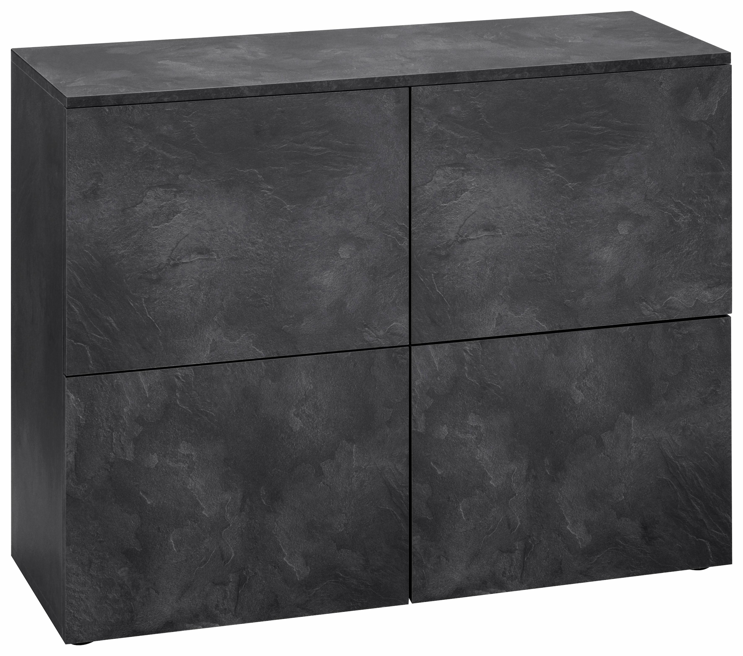 Image of borchardt Möbel Kommode "Rova, Sideboard mit 4 Türen" Breite 93 cm, 4-türig, Kommode mit viel Stauraum, schieferfarben