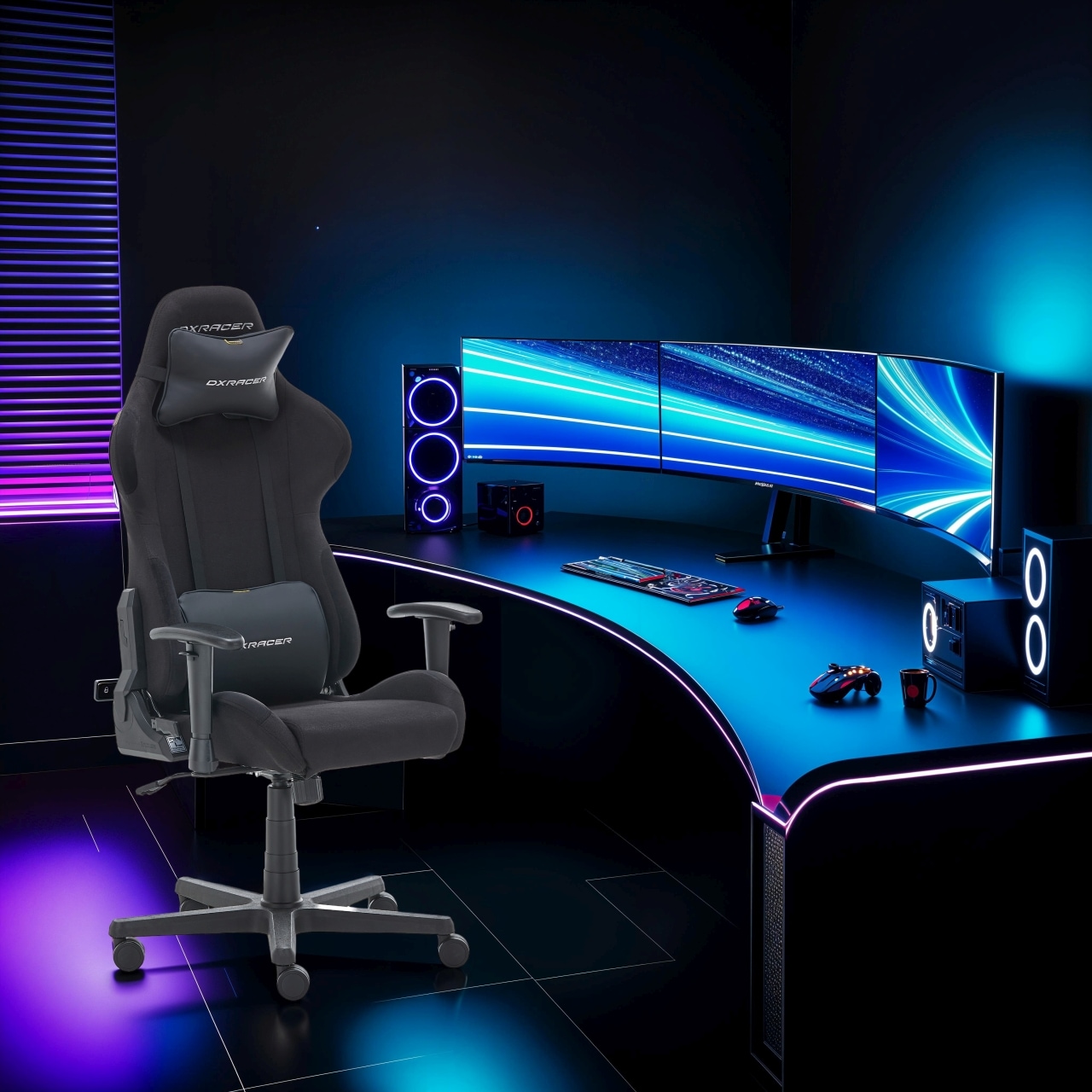 MCA furniture Gaming-Stuhl »DX Racer Formula Gamingchair« (Set) 1 Stk.Gaming,Racing,Design,Lordose,Kissen,Armlehne,drehbar,verstellbar