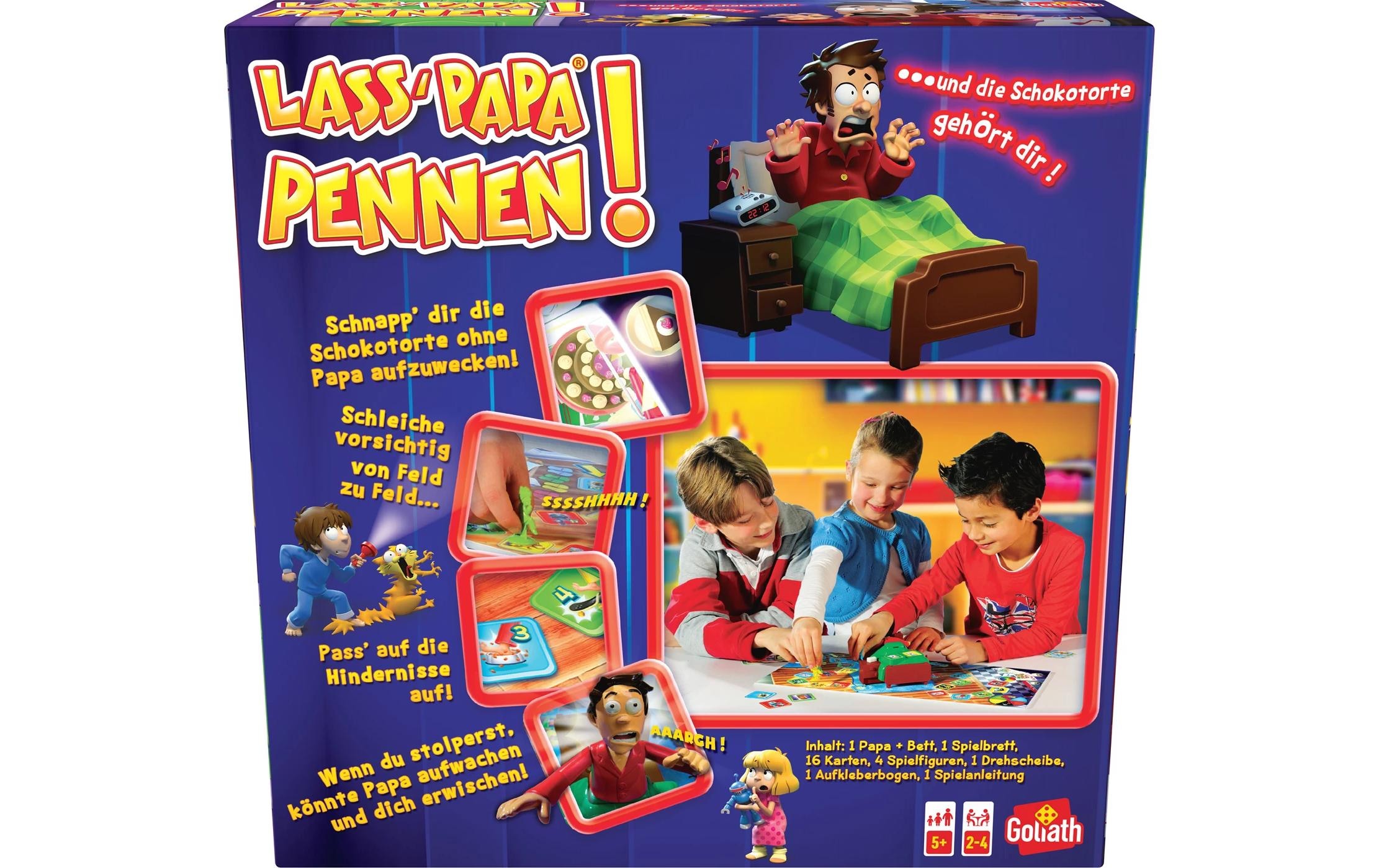   Jeu »Lass Papa pennen«