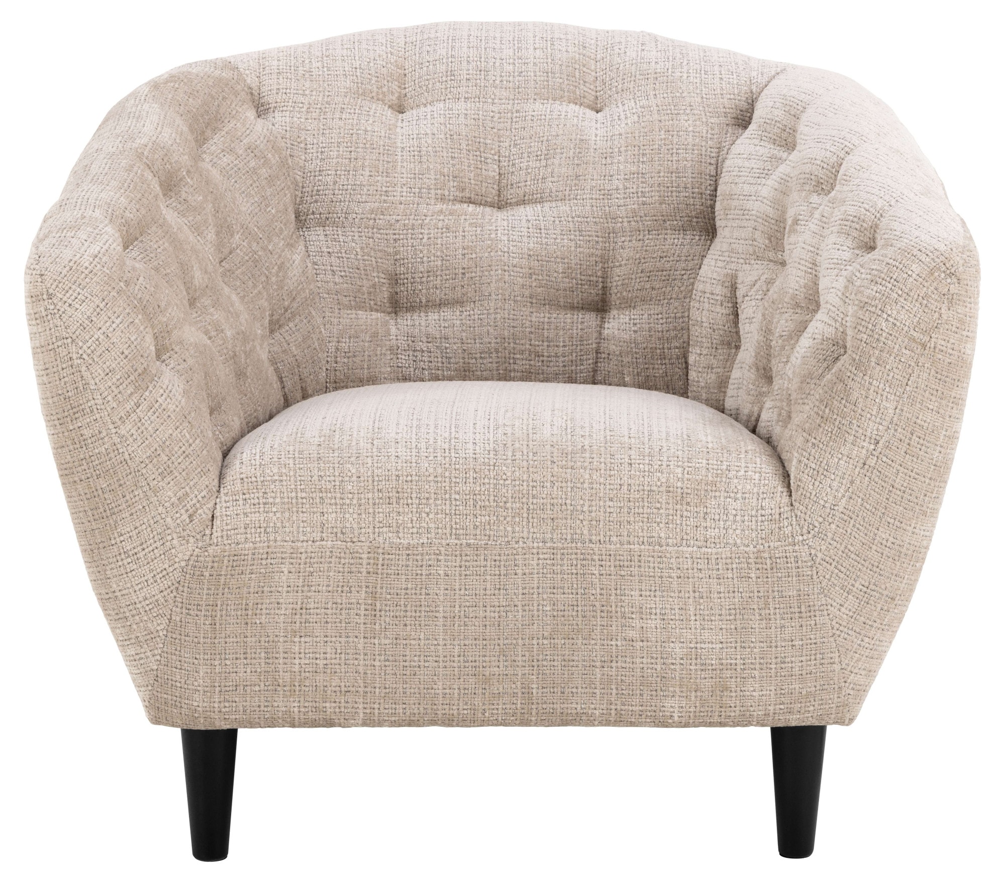 ACTONA GROUP Loungesessel »Ria« 1-Sitzer, Chenille beige, mit Rautenheftung und Taschenfedern