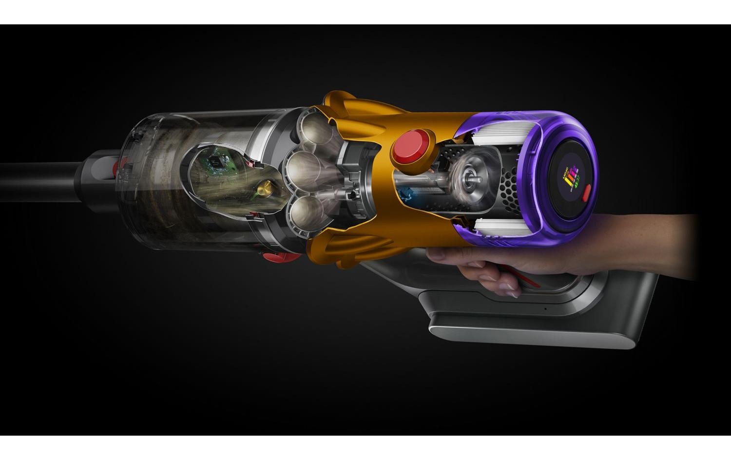 DYSON Akku-Hand-und Stielstaubsauger »V8 Cyclone« 150 AirWatt, 30 % mehr Leistung. 60 Minuten Laufzeit.