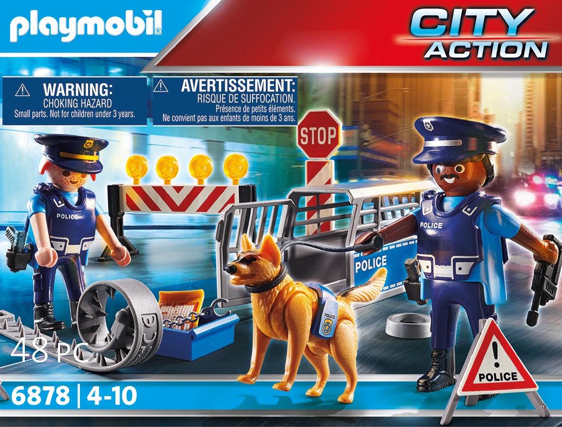 Konstruktions-Spielset »Polizei-Strassensperre (6878), City Action«, (48 St.), Made in...