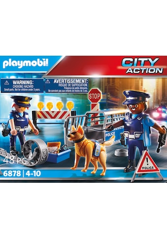 Konstruktions-Spielset »Polizei-Strassensperre (6878), City Action«, (48 St.)