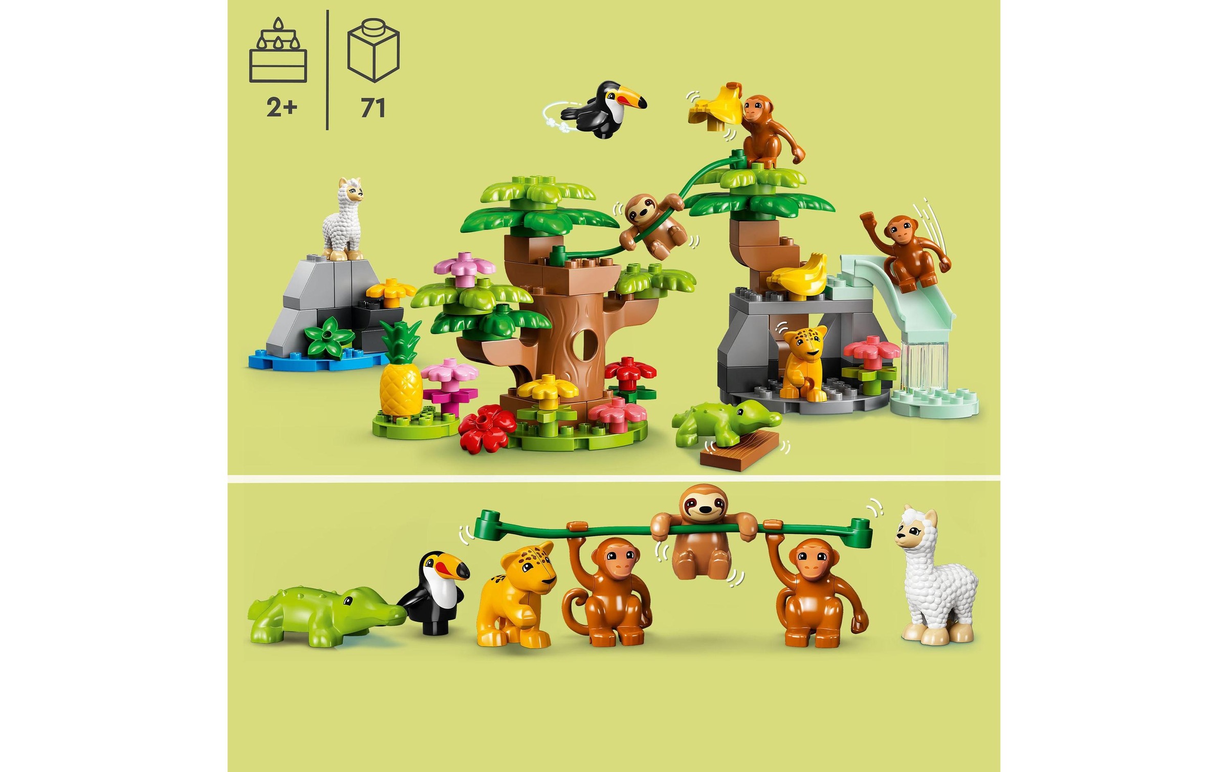 LEGO® Spielbausteine »Wilde Tiere Südamerika«, (71 St.)