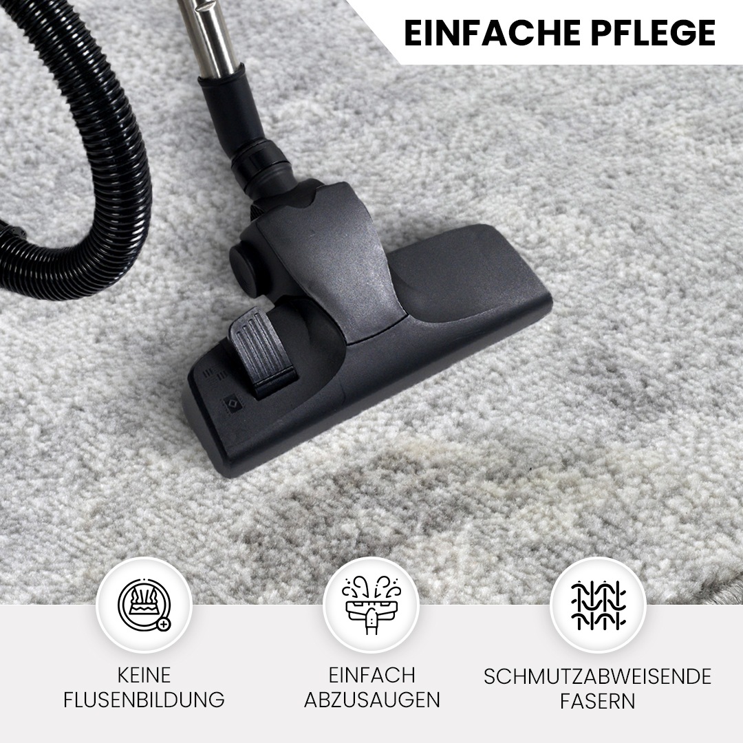 Livabliss Teppich »UTRECHT«, rechteckig, 9 mm Höhe, Designerteppich in Marmor Optik, Kurzflor Wohnzimmerteppich/Läufer