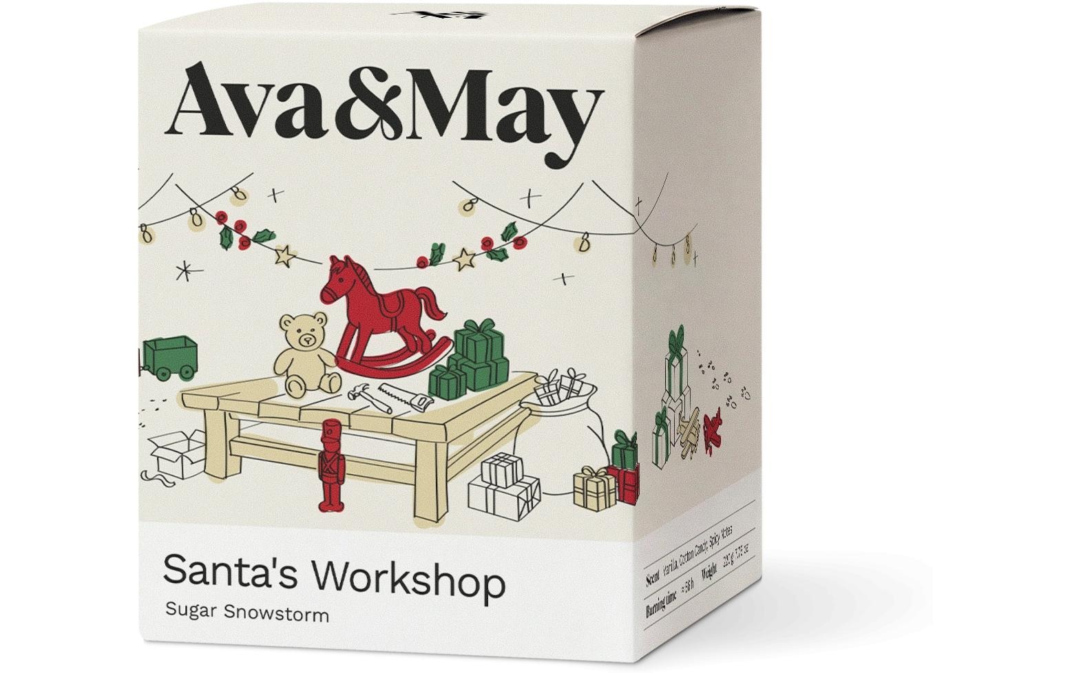 AVA & MAY Duftkerze »Duftkerze Santa's Workshop 220 g«