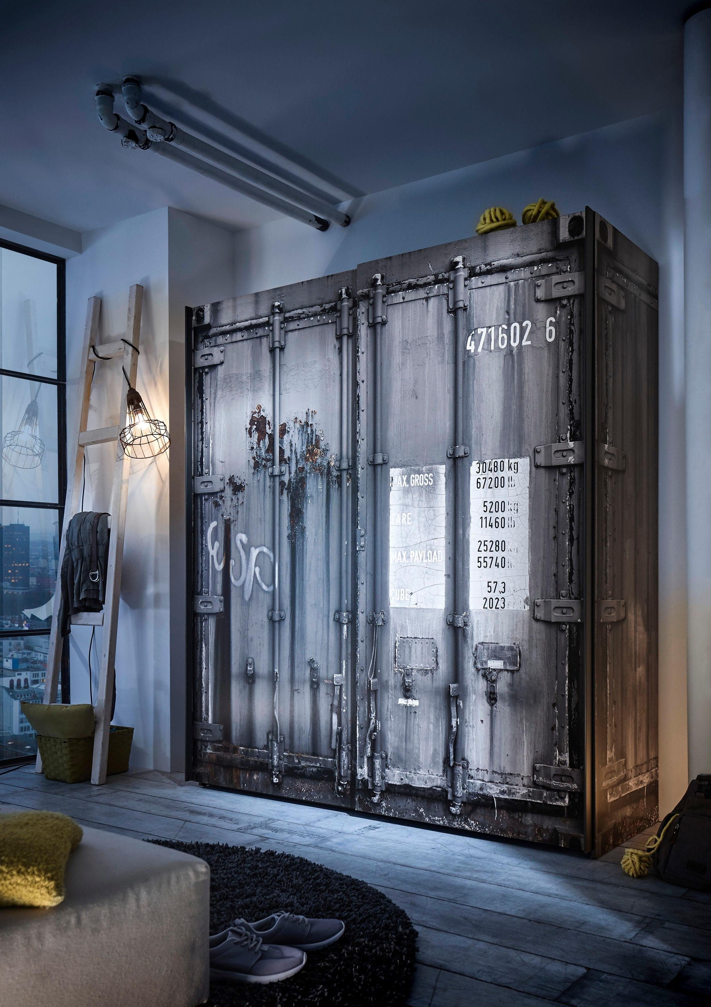 Image of Begabino Schwebetürenschrank, in Container-Optik bei Ackermann Versand Schweiz