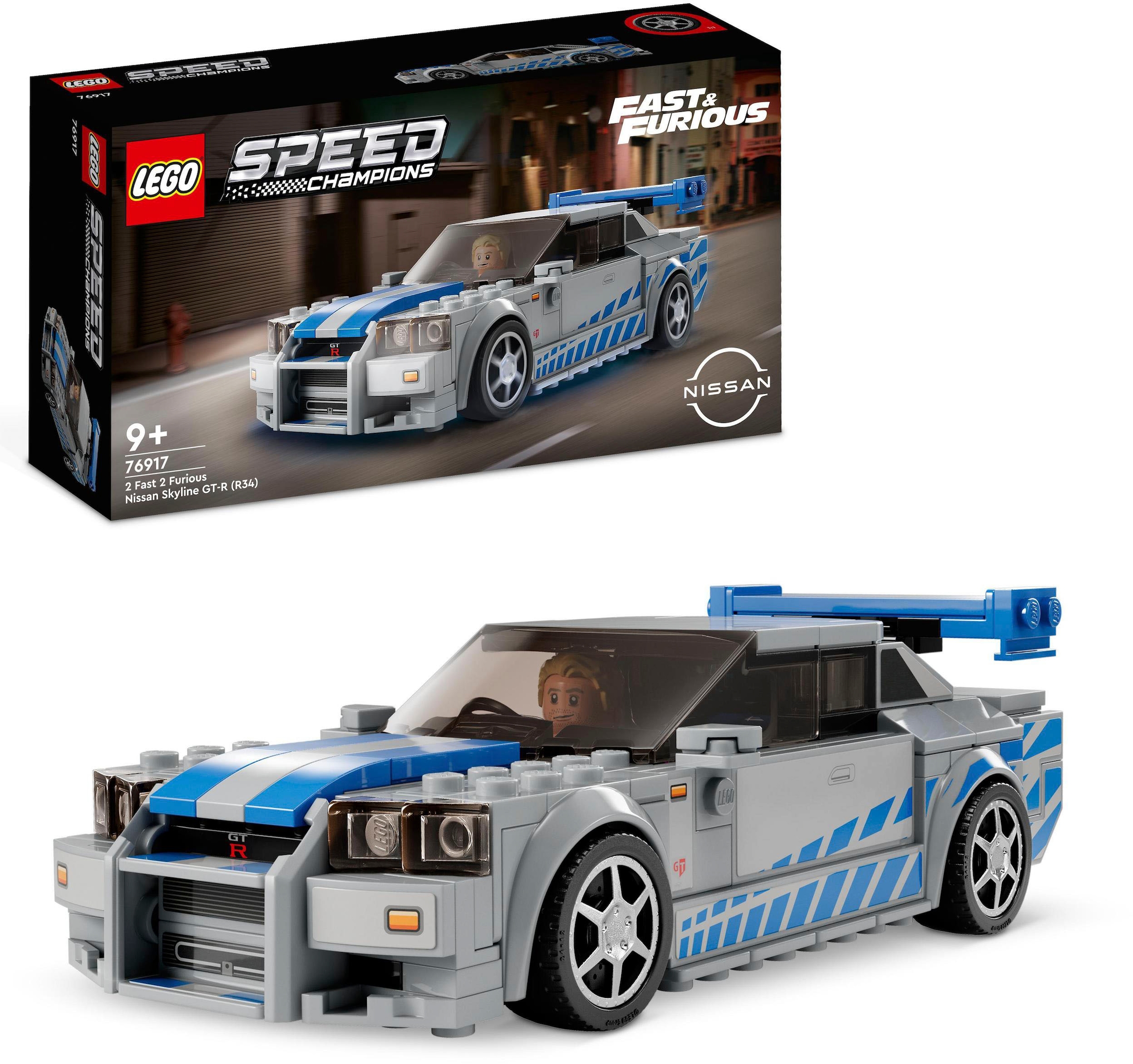 Konstruktionsspielsteine »2 Fast 2 Furious – Nissan Skyline GT-R (R34) (76917)«, (319...