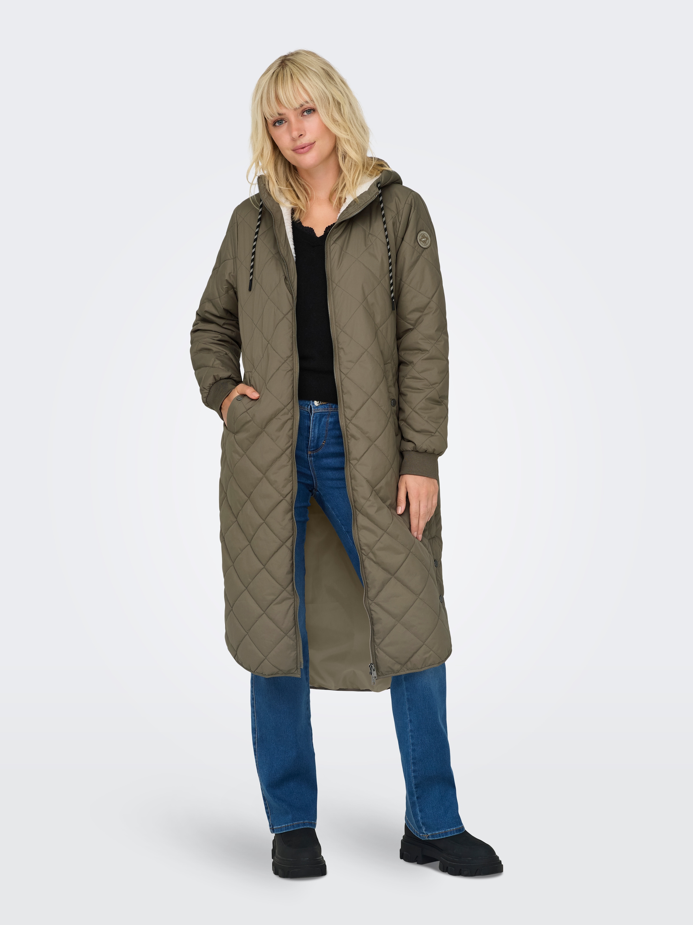 ONLY Steppmantel »ONLNEWSANDY QUILT COAT CC OTW«