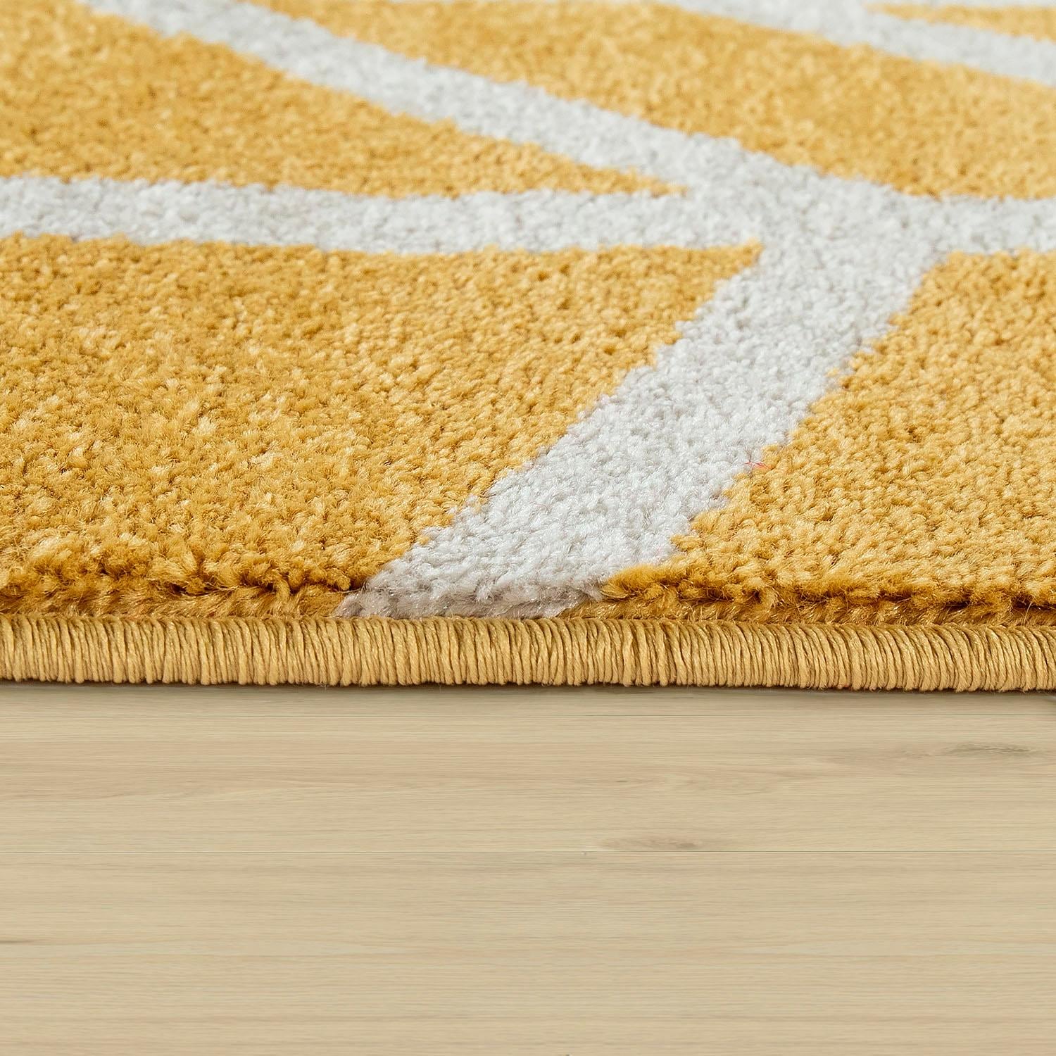 Paco Home Teppich »Pattern 120«, rechteckig, 15 mm Höhe, Kurzflor, modernes geometrisches Design