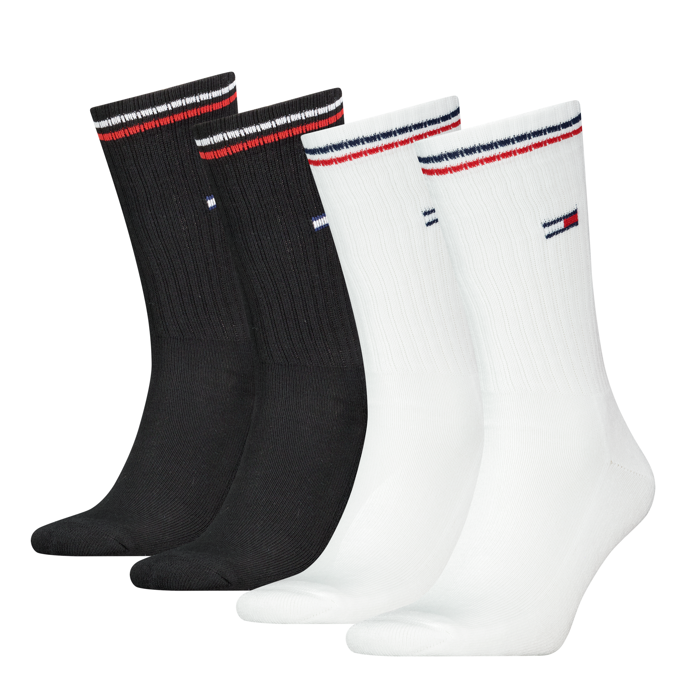 Image of Tommy Hilfiger Socken "TH UNI TJ SOCK 4P ICONIC" 4 Paar, Logo am Bündchen