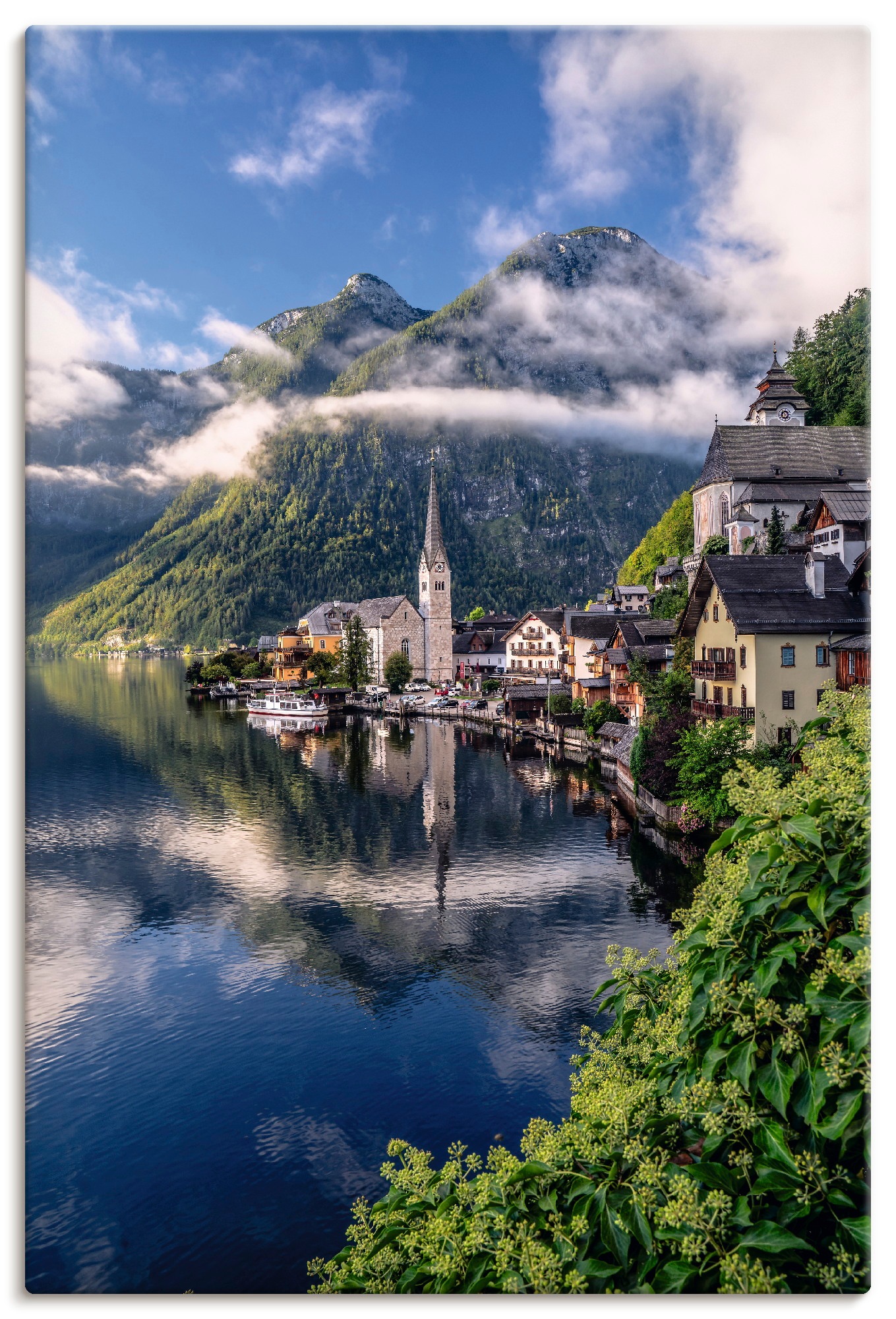 Image of Artland Wandbild "Sommer in Hallstatt im Salzkammergut" Gewässer 1 Stk. tlg. als Alubild, Leinwandbild, Poster, Wandaufkleber in verschied. Grössen