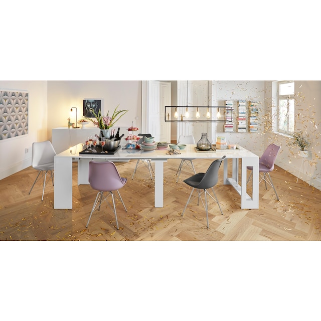 Homexperts Esszimmerstuhl »Ursel 03«, (Set), 2 St., Kunstleder, Sitzschale  mit Sitzkissen in Kunstleder kaufen
