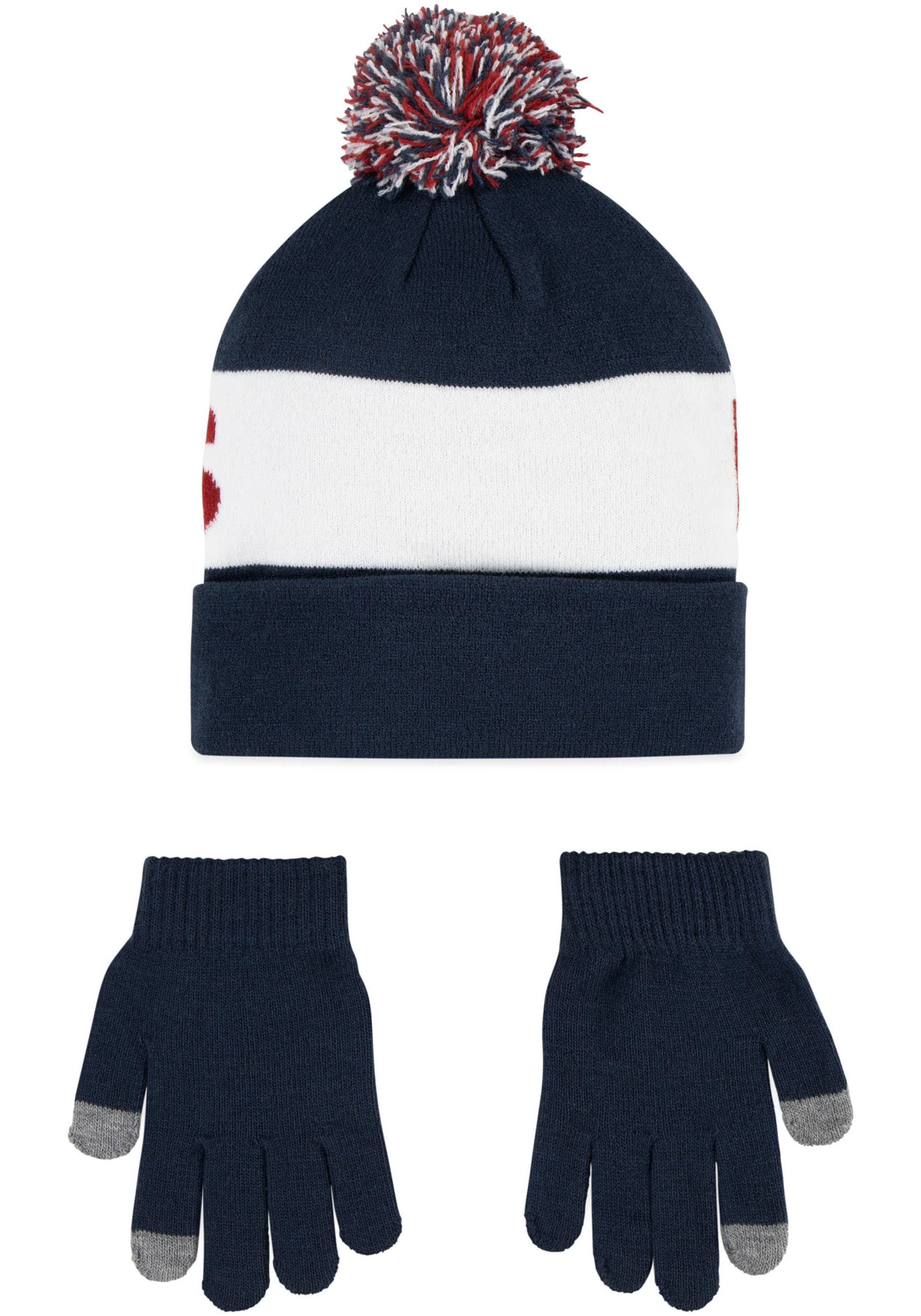 Levi's® Kids Bonnet à pompon und Handschuh im Set