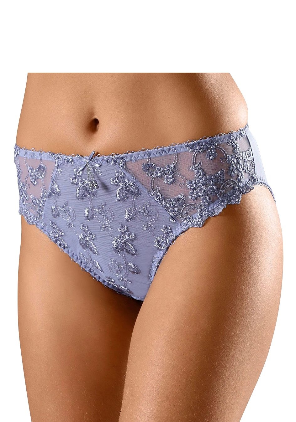 LASCANA Slip, Dessous mit schöner Blümchen-Stickereispitze