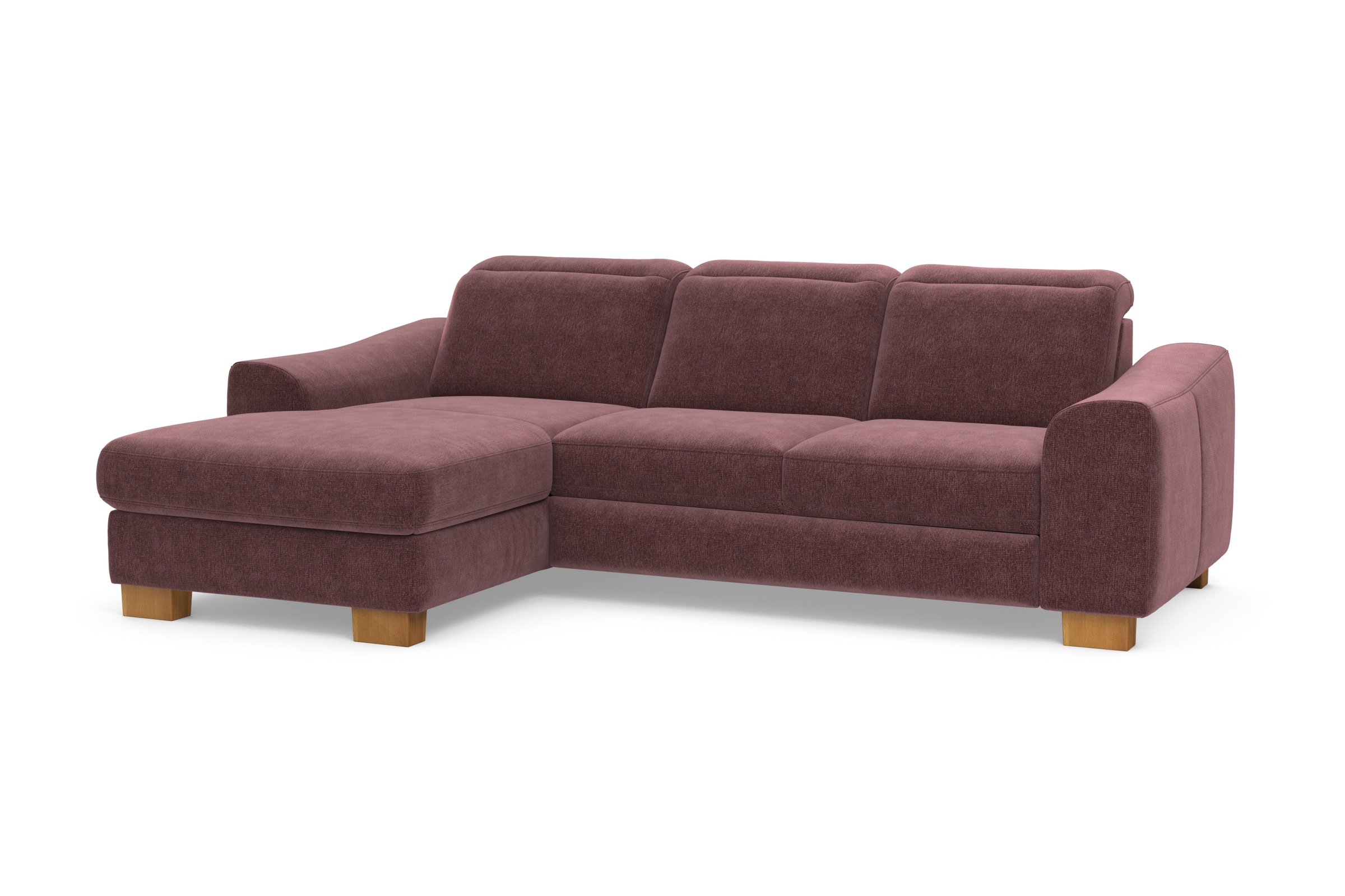 Home affaire Ecksofa »Dundee L-Form«, wahlweise mit Kopfteilverstellung und zusätzlich mit Bettfunktion