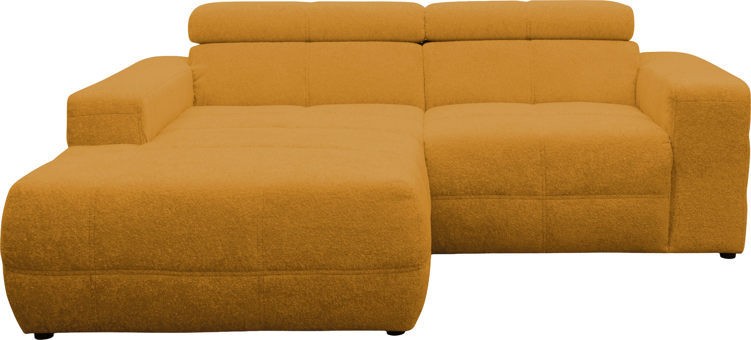 GOODproduct Ecksofa »Ballerup 211 x 175 cm, auch mit verstellbarer Sitztiefe« Kopfteile verstellbar, aus pflegeleichtem, weichem Bezugsstoff, L-Form