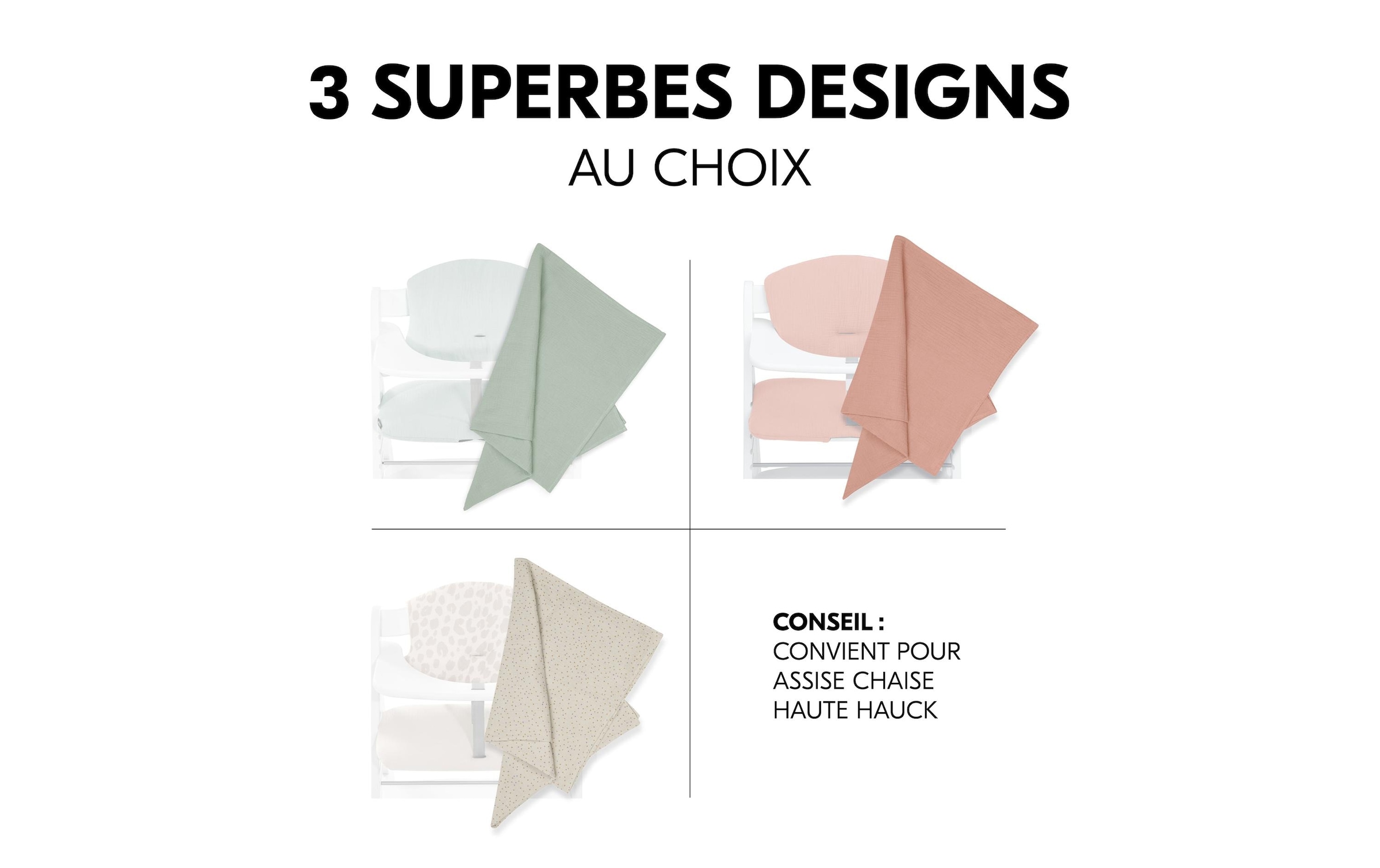 Hauck Doudou »Cuddle N Clean 3Set Sage-Beige-Dots-Cork« 3 tlg.