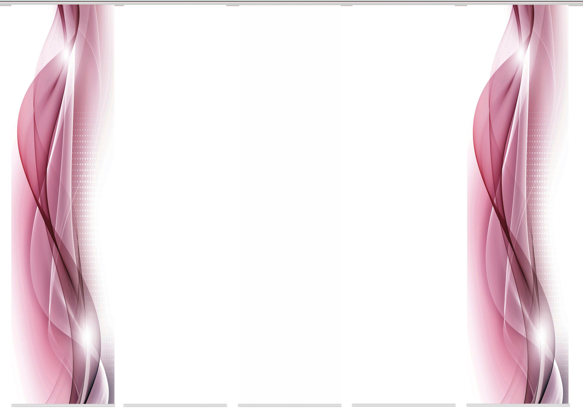 Image of HOME WOHNIDEEN Schiebegardine »NEBLANA 5er SET«, (5 St.), Dekostoff-Seidenoptik, Digital bedruckt bei Ackermann Versand Schweiz