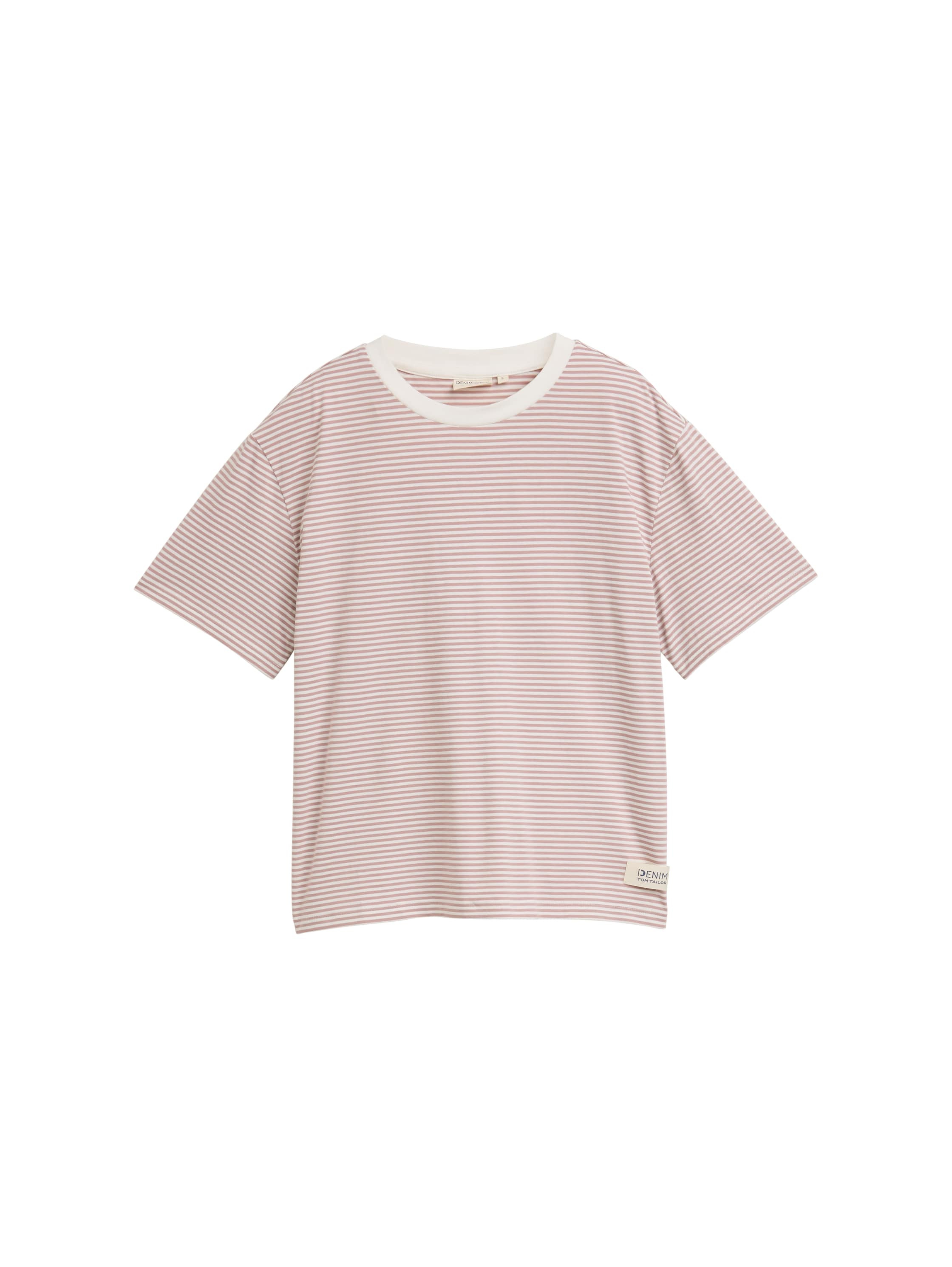 TOM TAILOR Denim T-Shirt, mit Streifen Muster