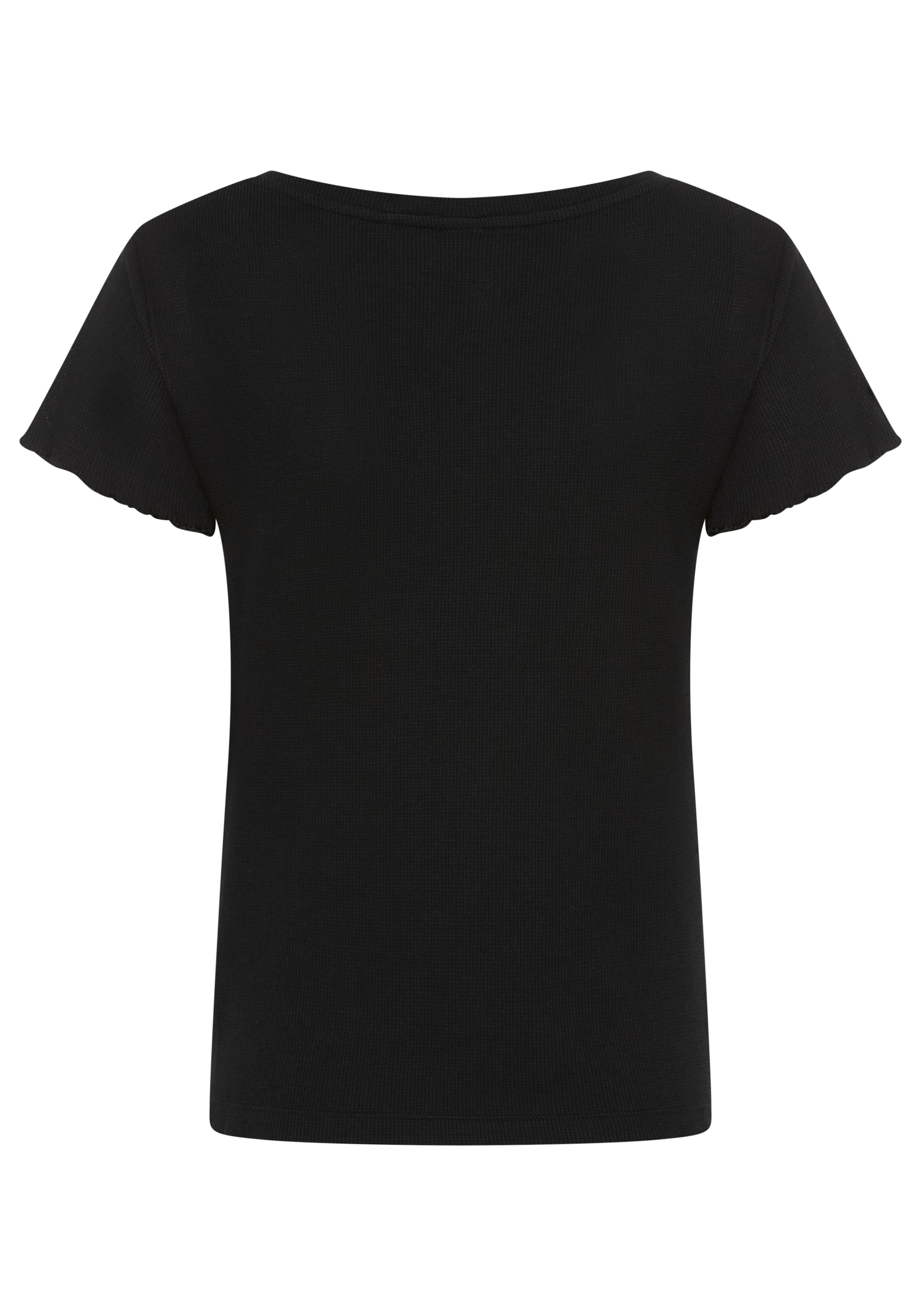 BOSS Haut de pyjama »Cosy Waffle_T-Shirt« en mélange de coton avec structure gaufrée