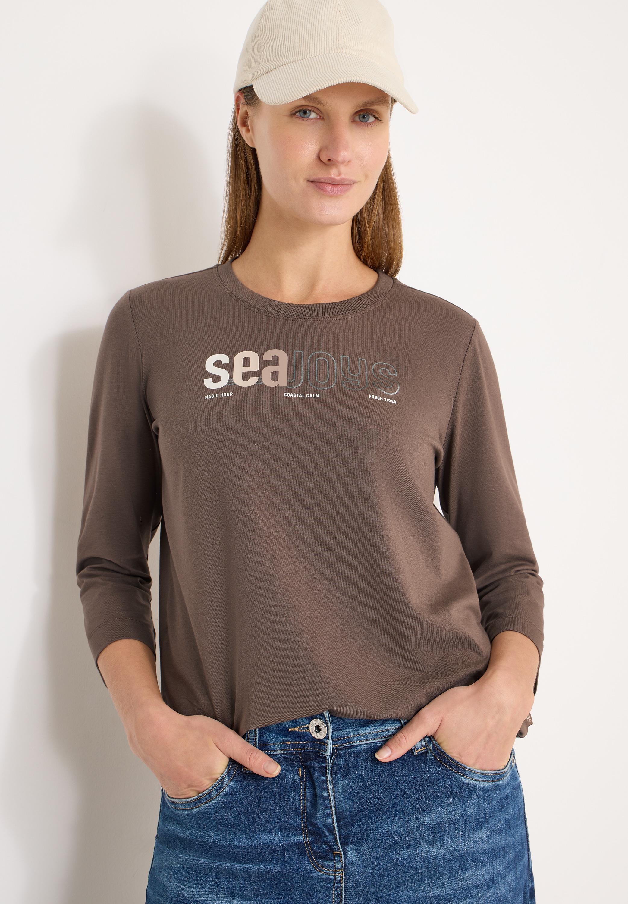 Image of Cecil 3/4-Arm-Shirt mit Frontprint