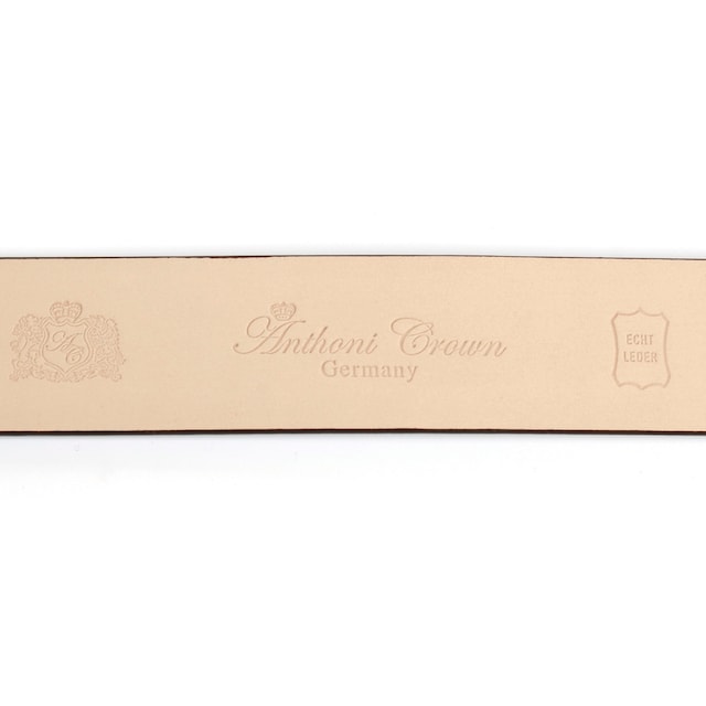 ♕ Anthoni Crown Ledergürtel, mit Lilien-Schnalle in goldfarben  versandkostenfrei kaufen