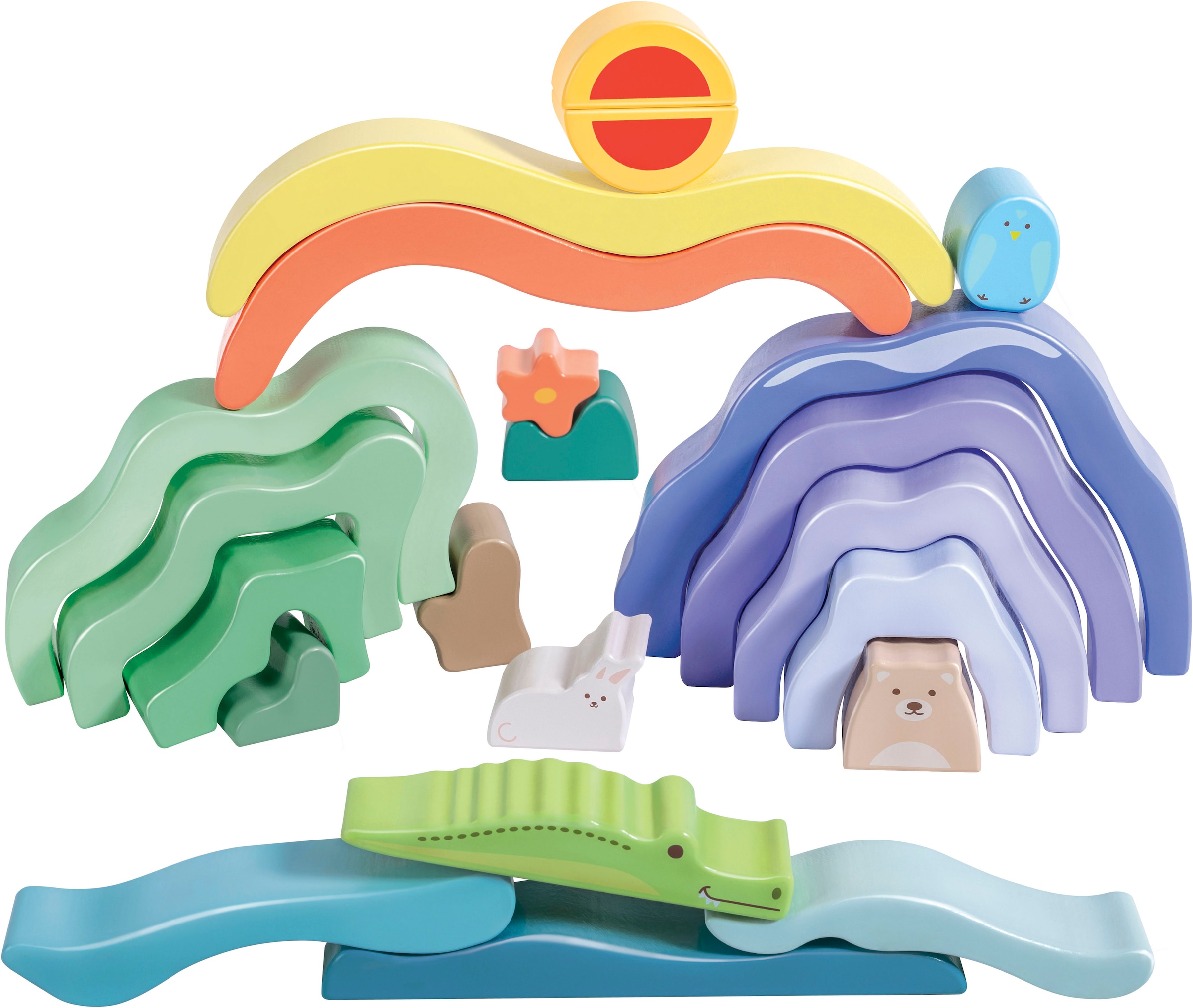 Image of Hape Spielbausteine "Landschaftsbausteine"