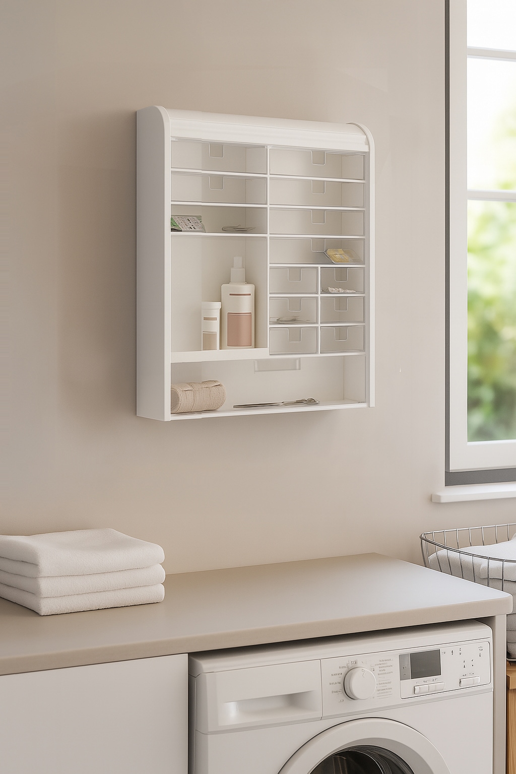 Bischof Medizinschrank »Salus« Kompaktes Medizinschränkchen mit verschliessbarem Rolladen