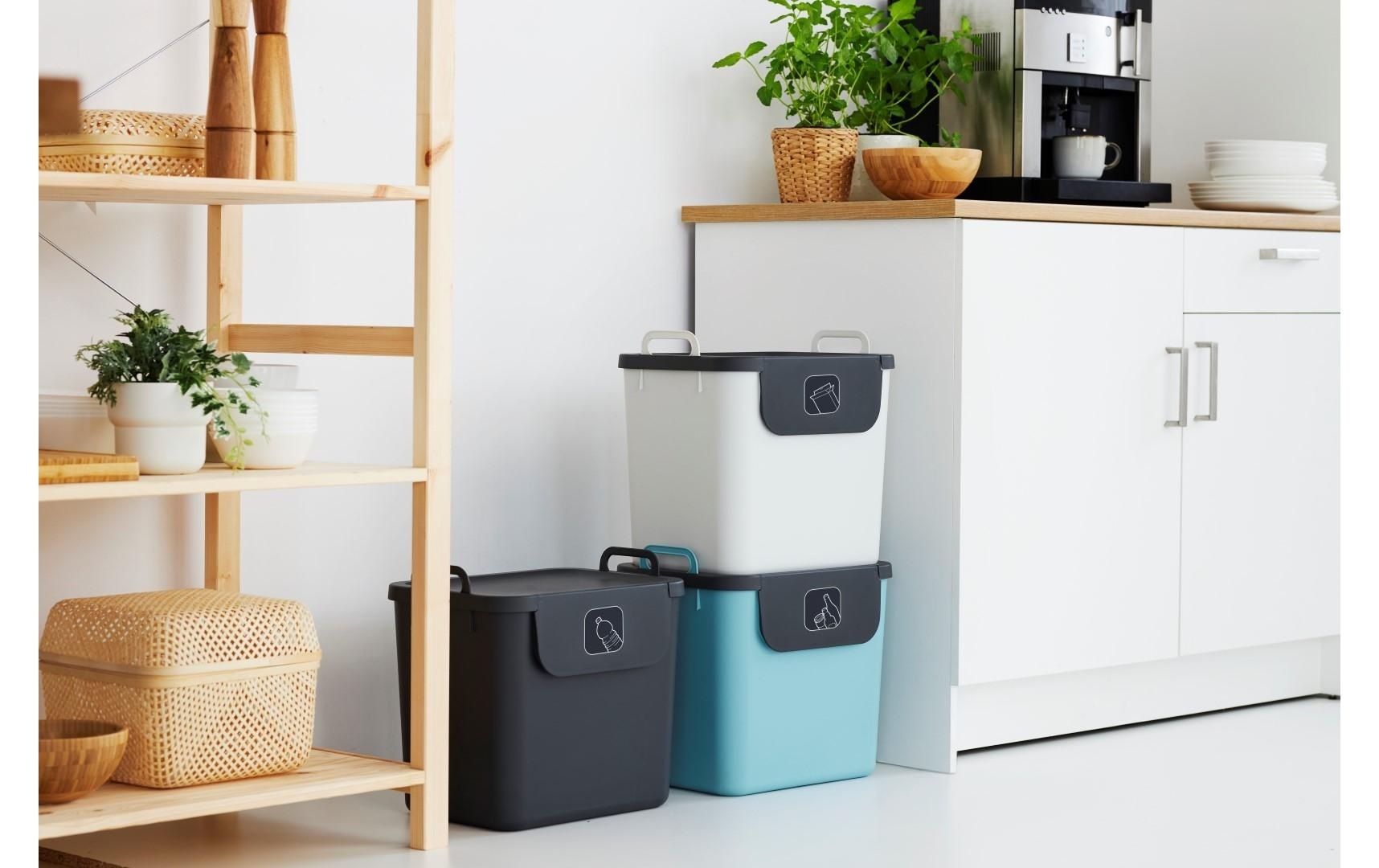 ROTHO Mülltrennsystem »Müllsystem 30 L blau«, 3 Behälter