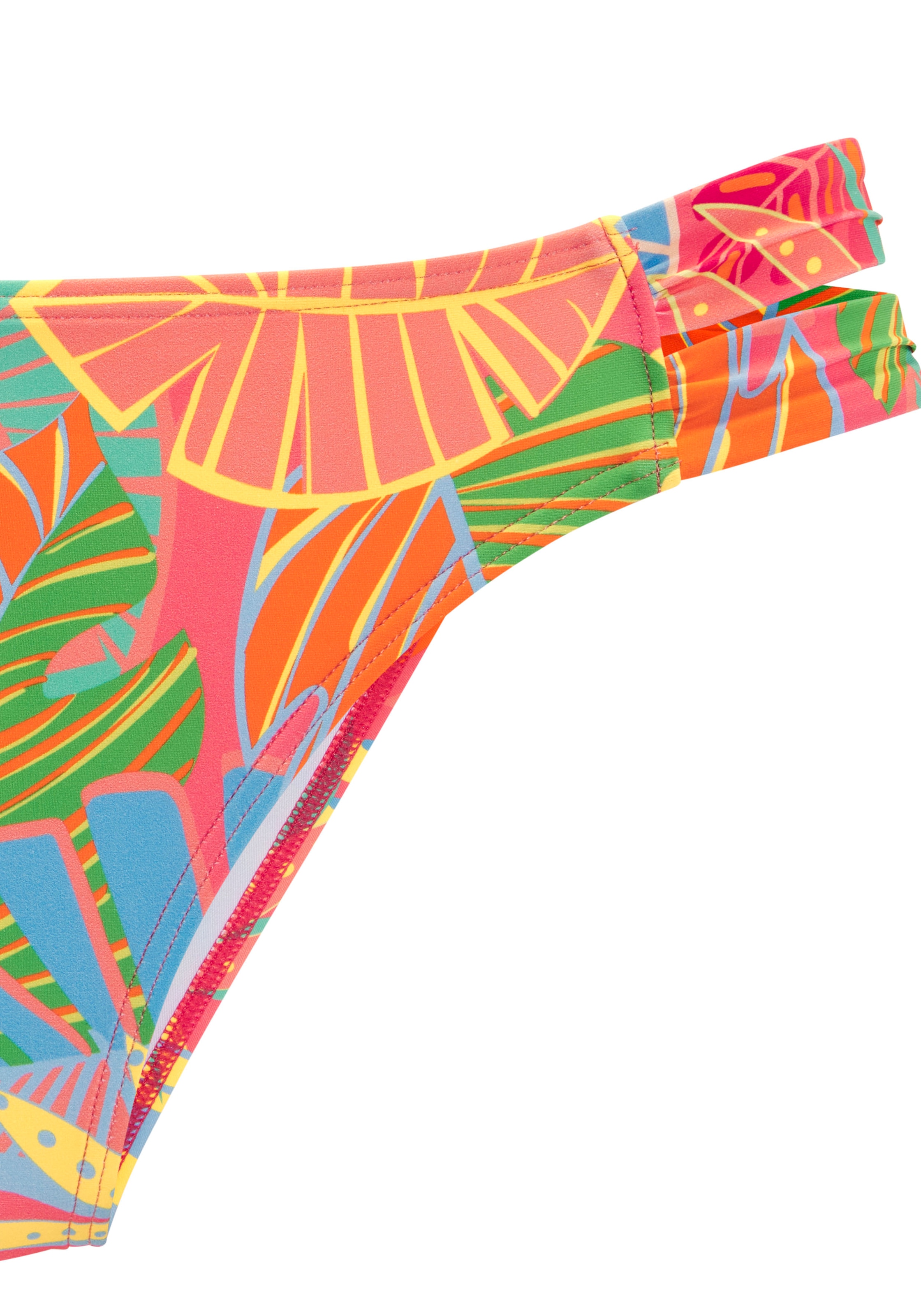s.Oliver Pantalon de bikini »Yana« mit stylischem Blätterdruck