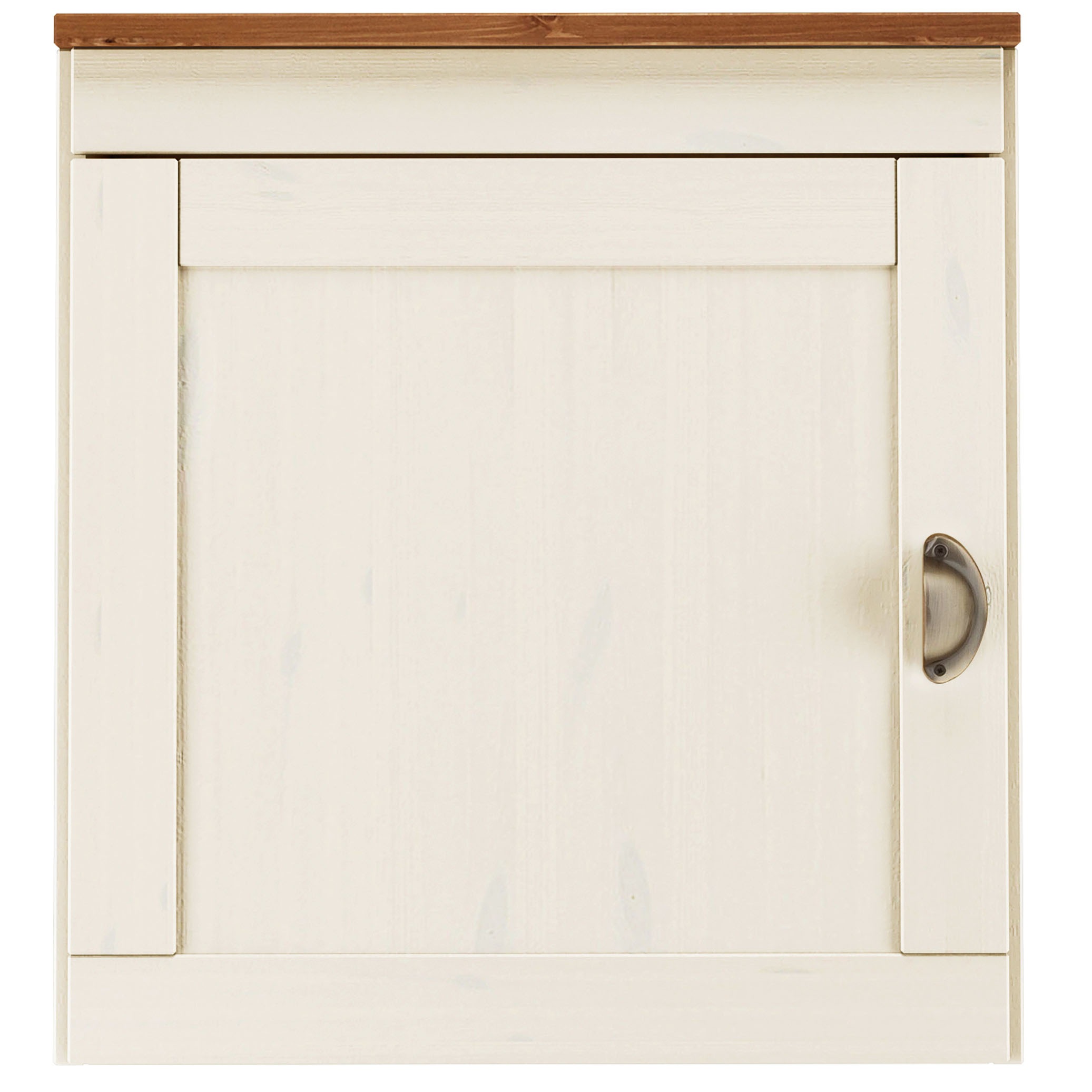 Image of Home affaire Hängeschrank "Oslo" 50 cm breit, aus massiver Kiefer, 1 Tür, Metallgriff, Landhaus-Optik