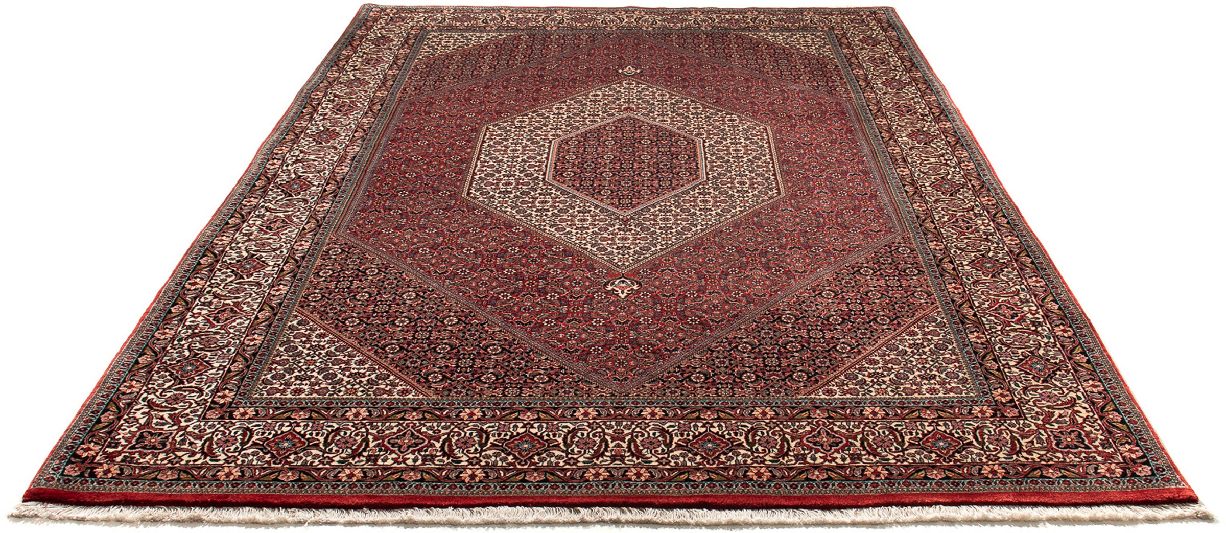 Image of morgenland Orientteppich »Perser - Bidjar - 303 x 203 cm - rot«, rechteckig, 15 mm Höhe, Wohnzimmer, Handgeknüpft, Einzelstück mit Zertifikat bei Ackermann Versand Schweiz