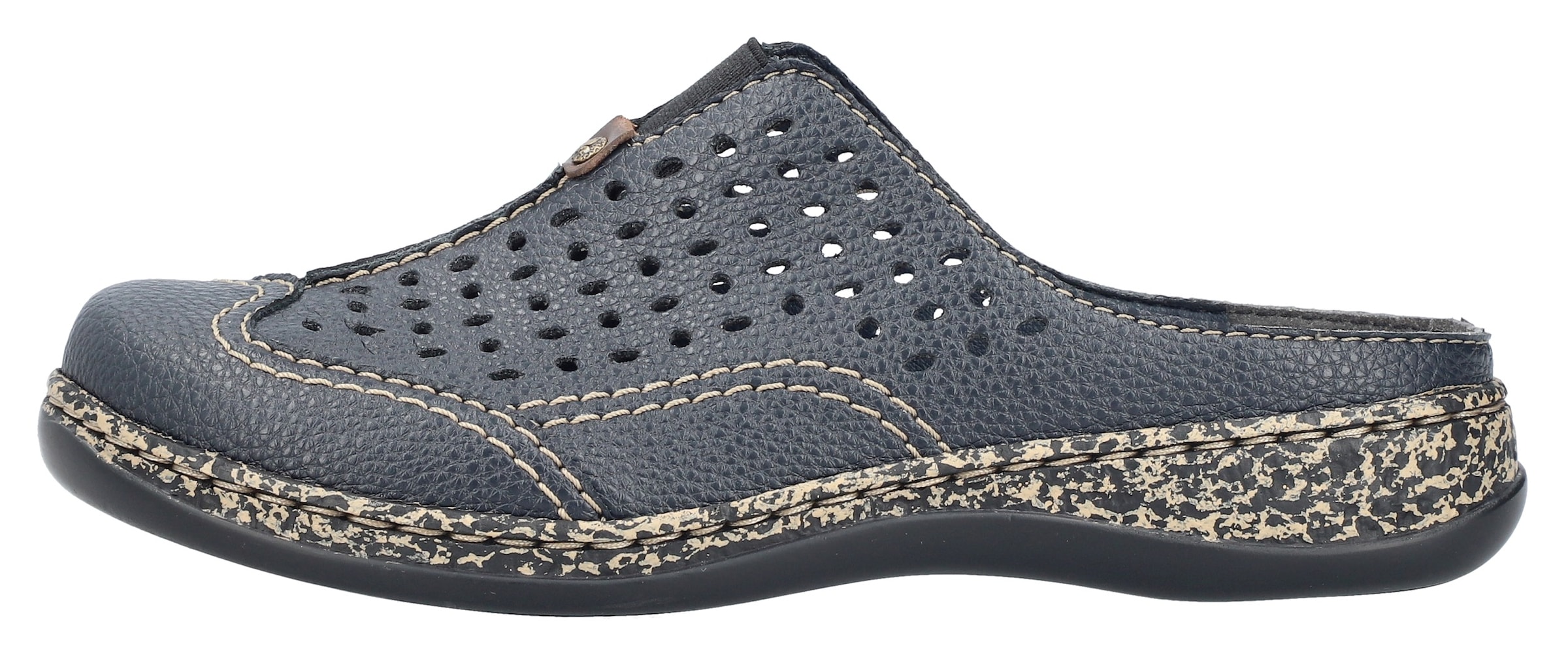 Rieker Sabot  Mocassin, chaussure d’intérieur, chaussure d’été avec perforations