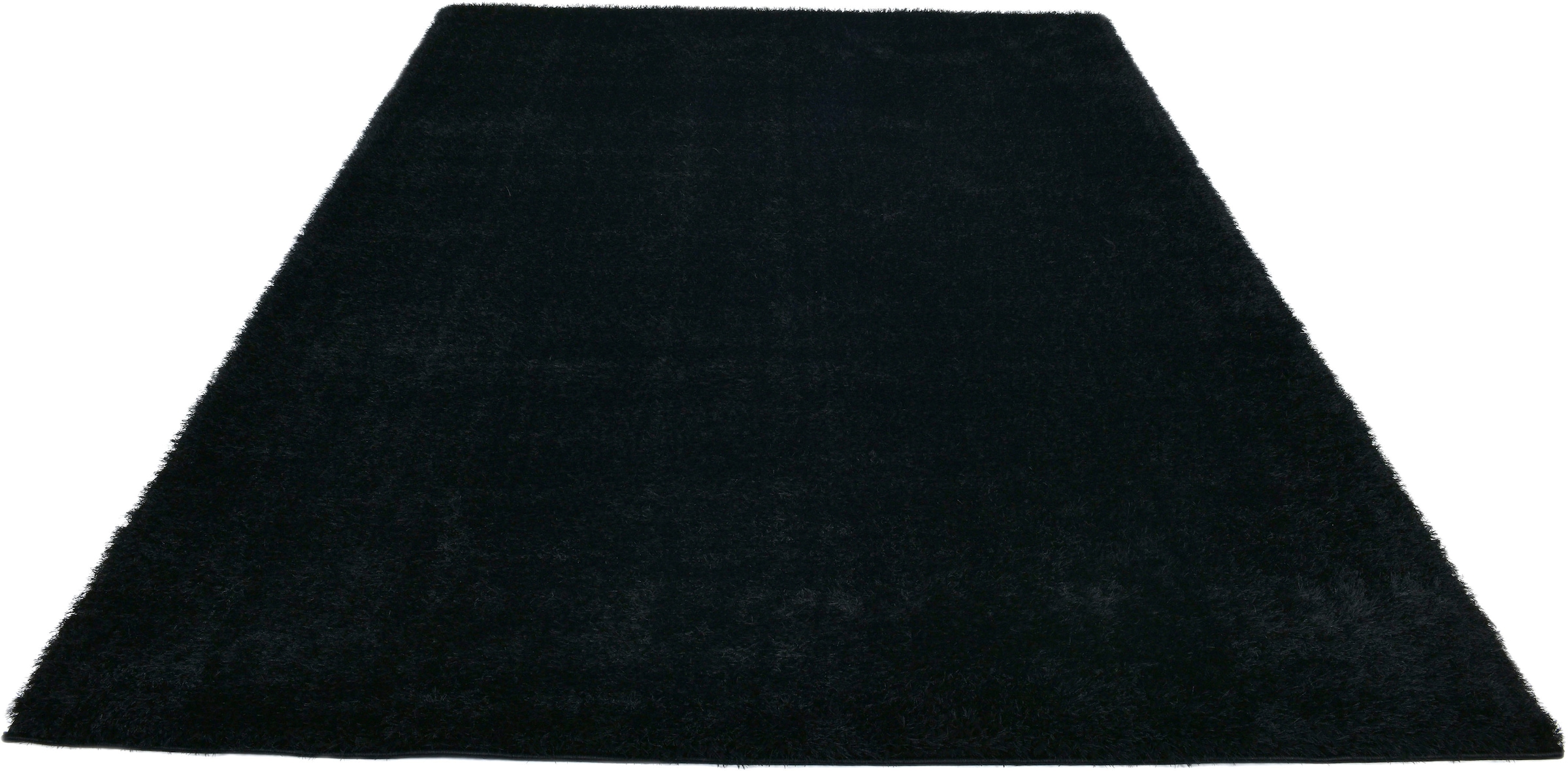 Home affaire Hochflor-Teppich »Malin«, rechteckig, Shaggy in Uni-Farben, einfarbig, leicht glänzend, besonders weich