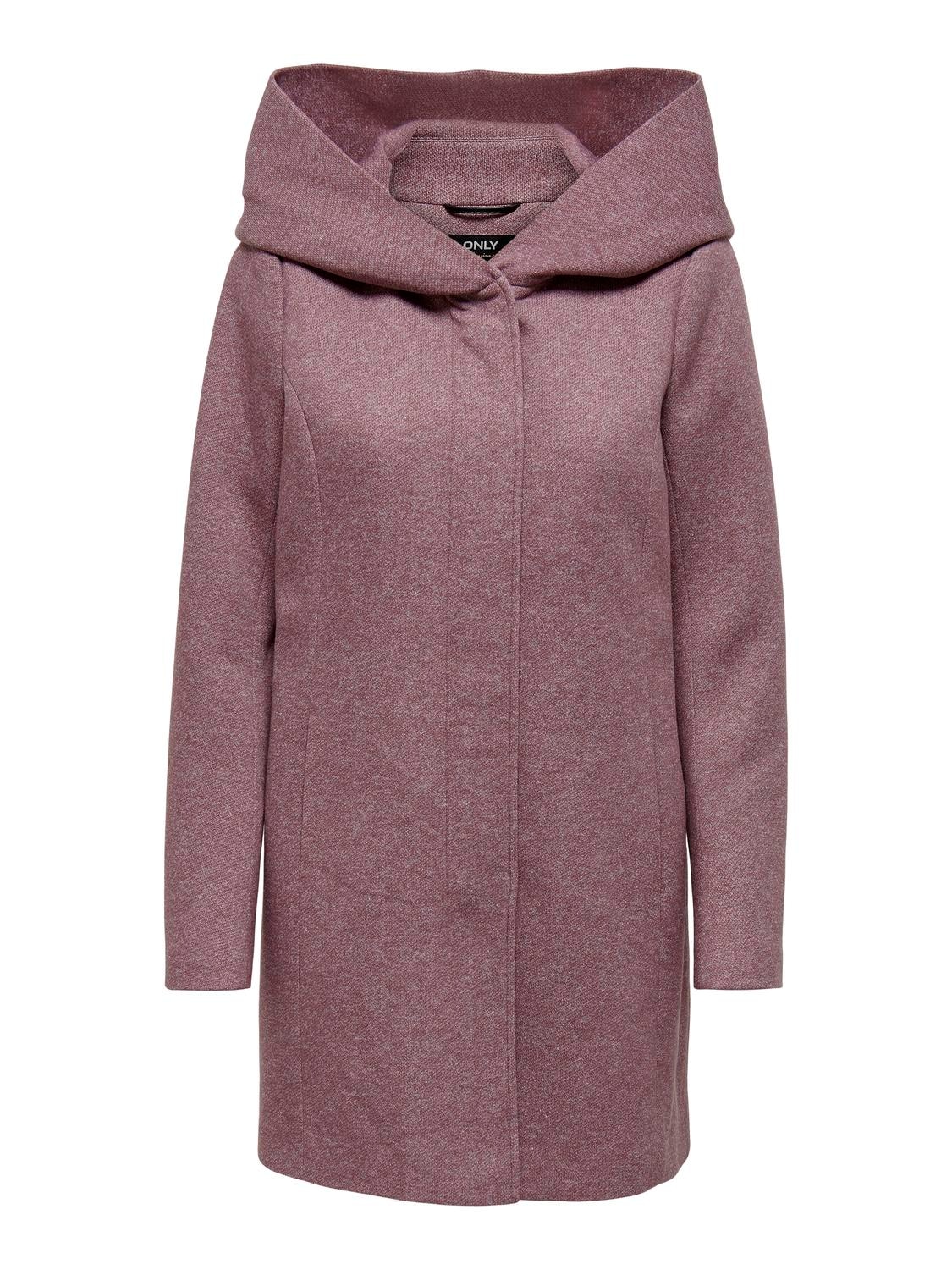 ONLY Veste longue »ONLSEDONA LIGHT COAT OTW NOOS« mit Kapuze in melierter Optik