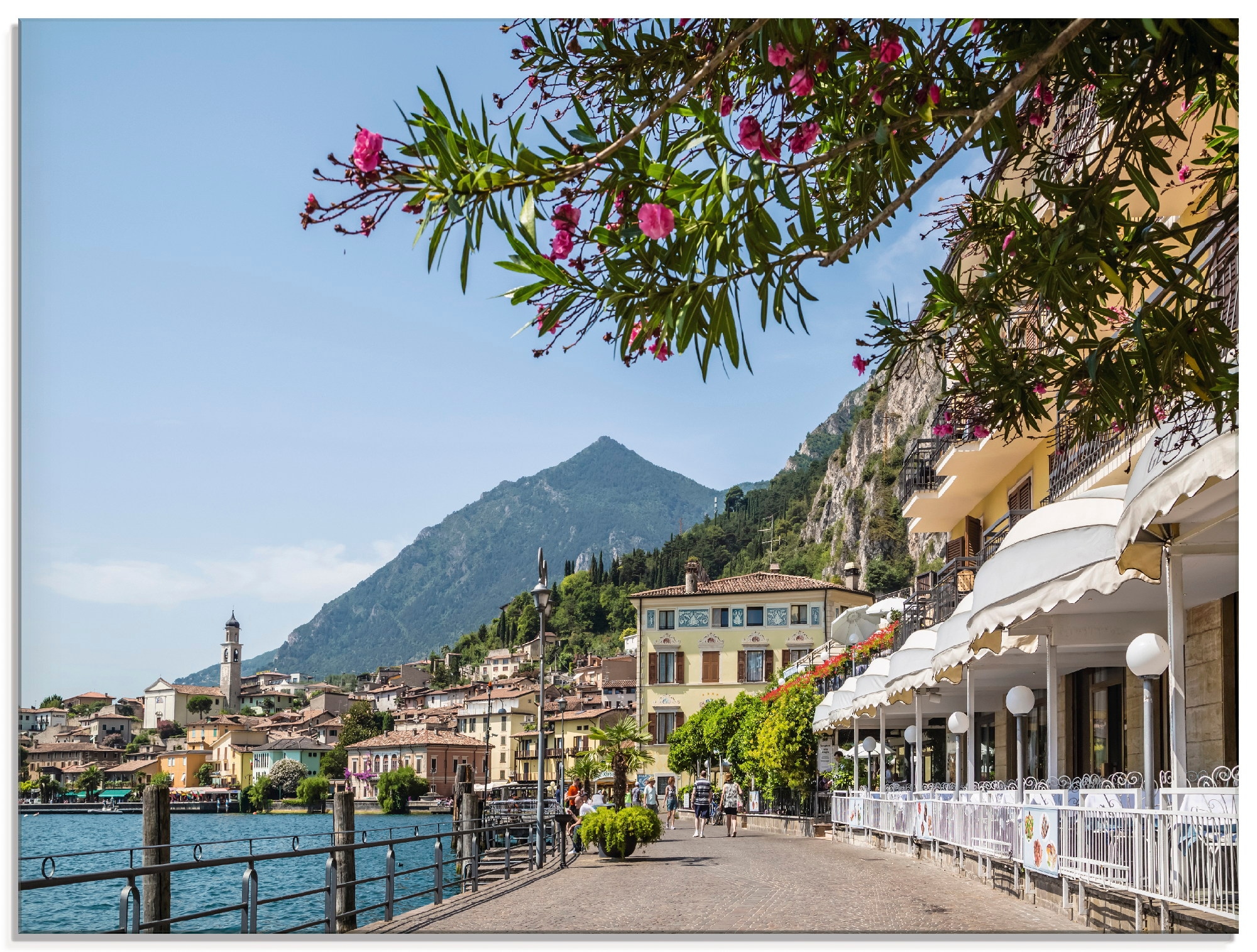 Image of Artland Glasbild "Gardasee Limone sul Garda" Europa 1 Stk. tlg. in verschiedenen Grössen