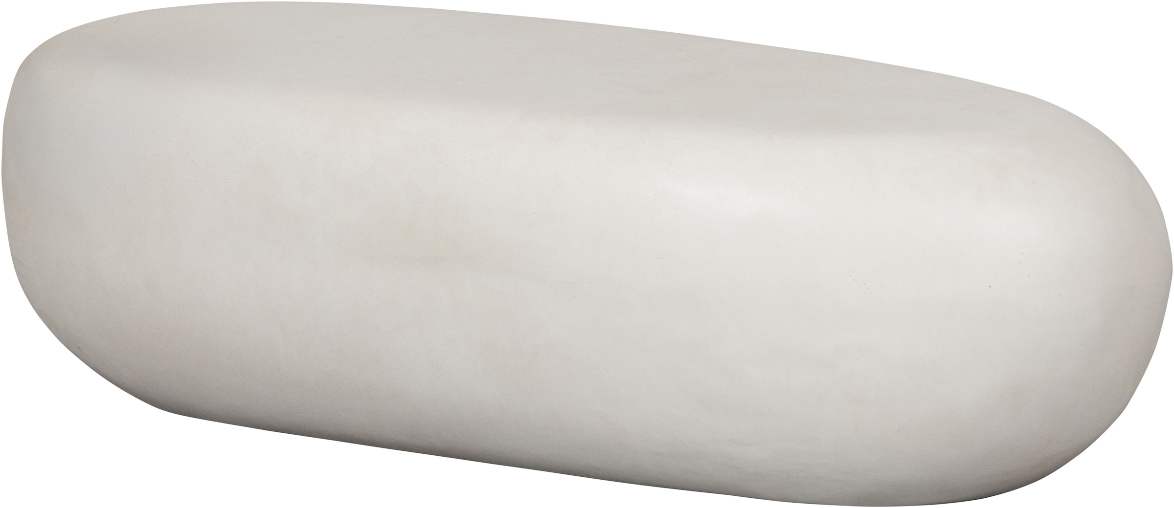 WOOOD Couchtisch »Pebble aus Fiberclay mit abgerundeter organischer Form« Glasfaser-Ton-Verbund, Tragkraft 90 kg, ausschliesslich Innenbereich
