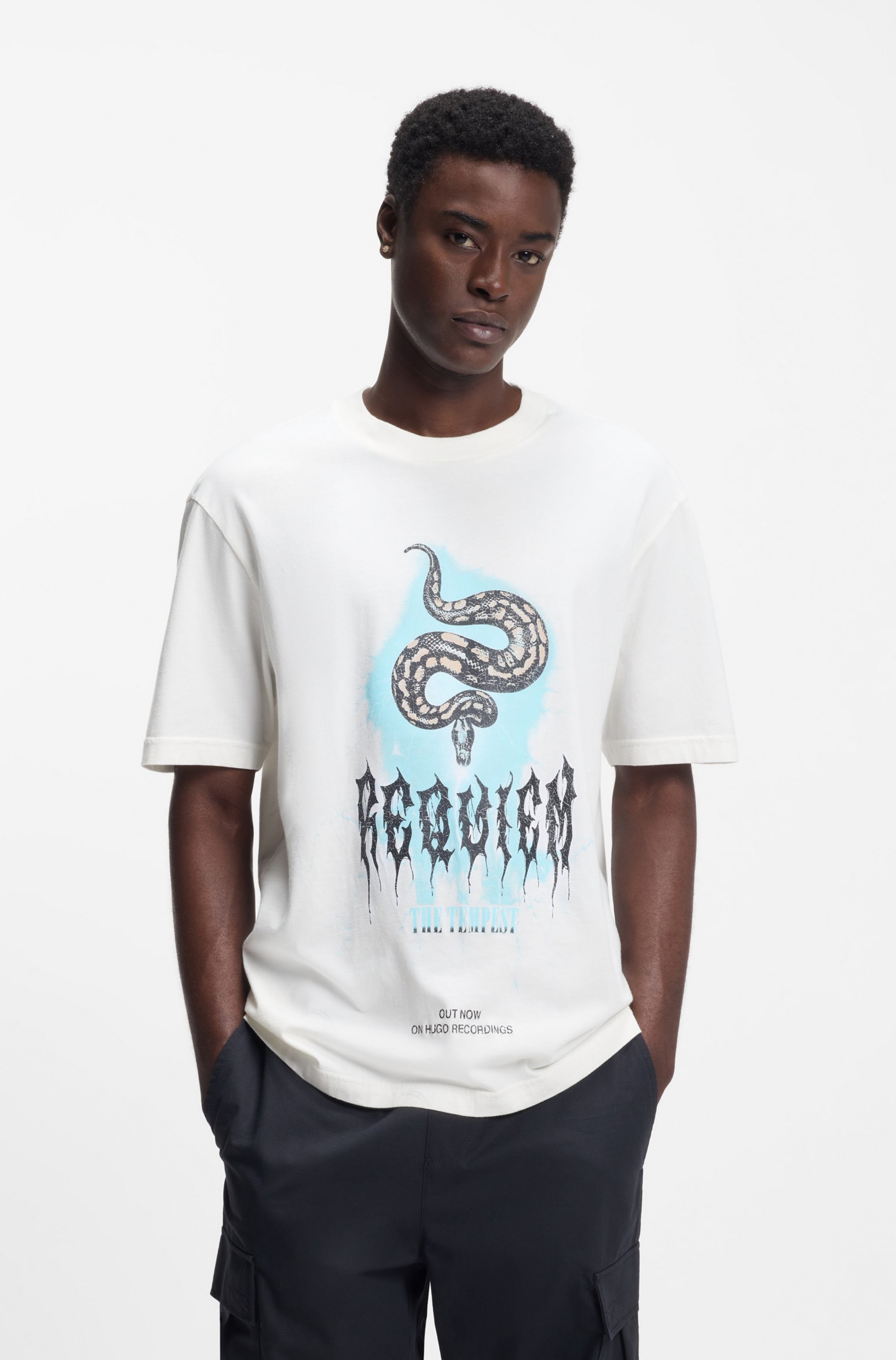 Image of HUGO T-Shirt mit Frontprint