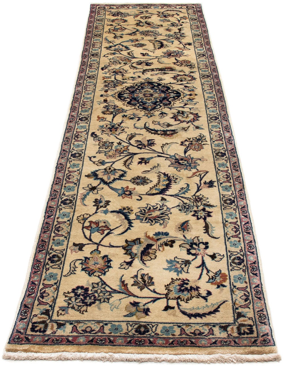 Wollteppich »Hosseinabad Medaillon Rosso 122 x 82 cm«, rechteckig, Handgeknüpft
