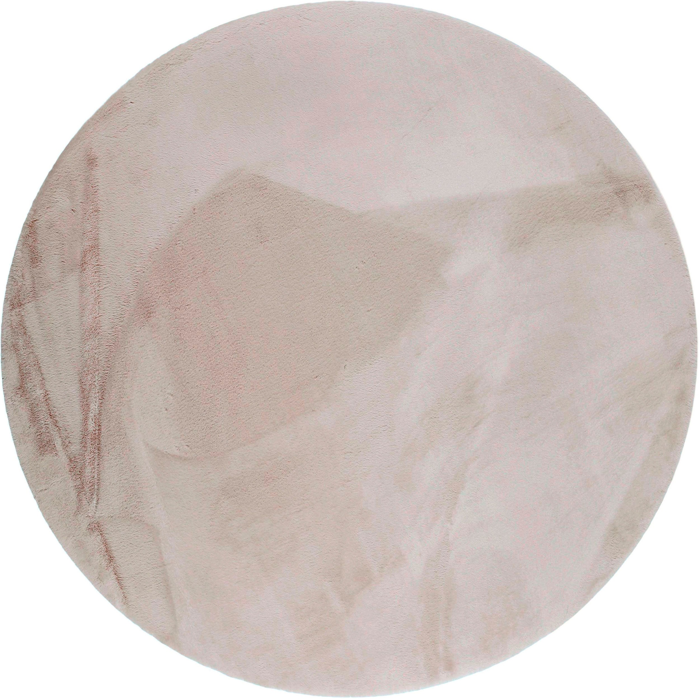 Image of GOODproduct Fellteppich "Rabbit, Kunstfell, Kaninchenfell-Haptik, Microfaser," rund 42 mm Höhe besonders hoch und flauschig, Wohnzimmer, Schlafzimmer, Kinderzimmer