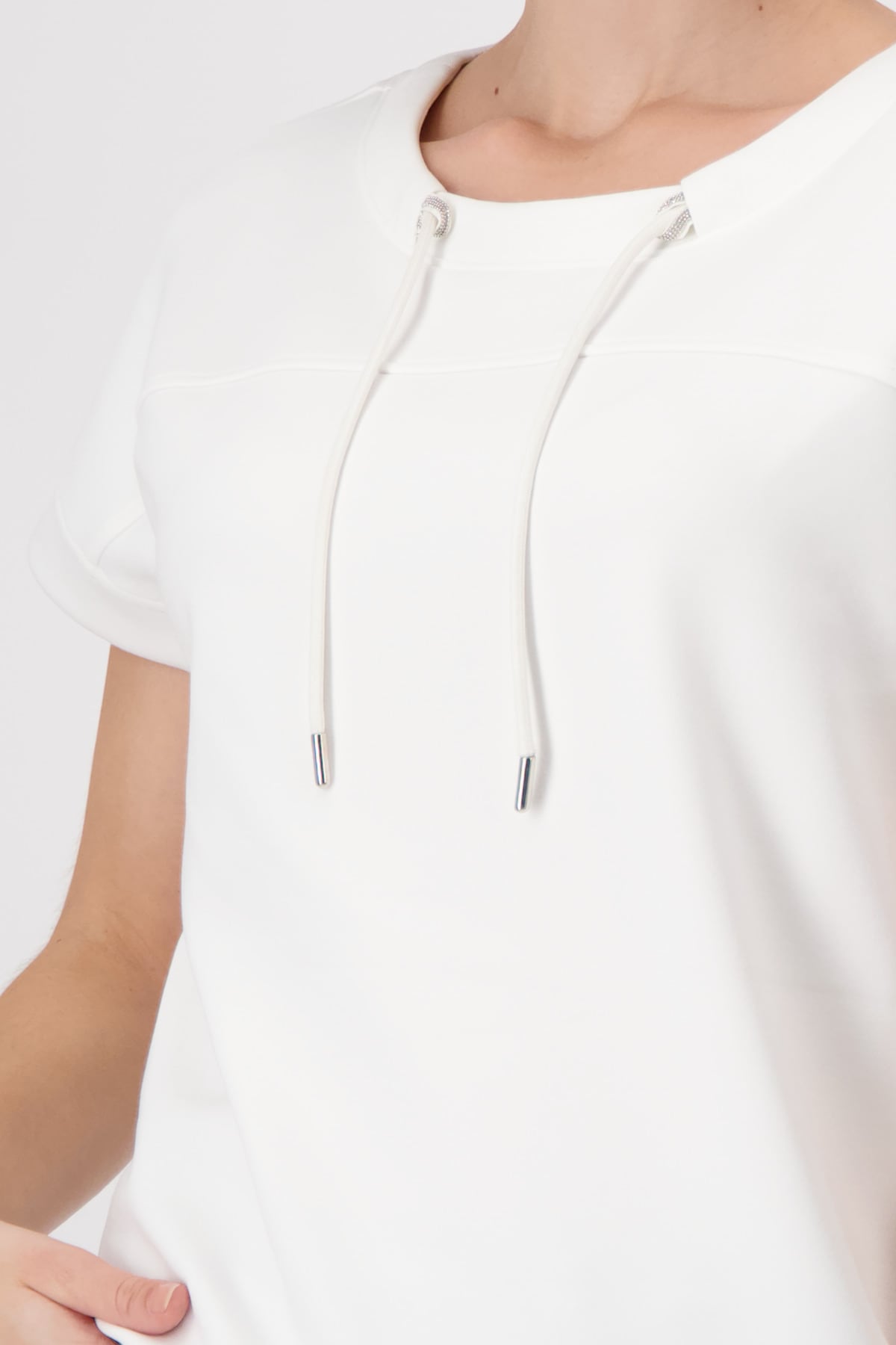 Monari »Sweatshirt Schmuckdetail«, mit Kordeldurchzug
