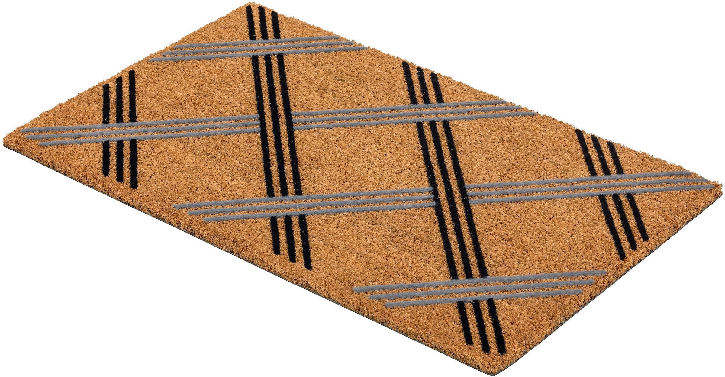 ASTRA Tapis de sol »Coco Karo« Rectangulaire 14 mm Höhe Schmutzfangmatte, Kokosmatte