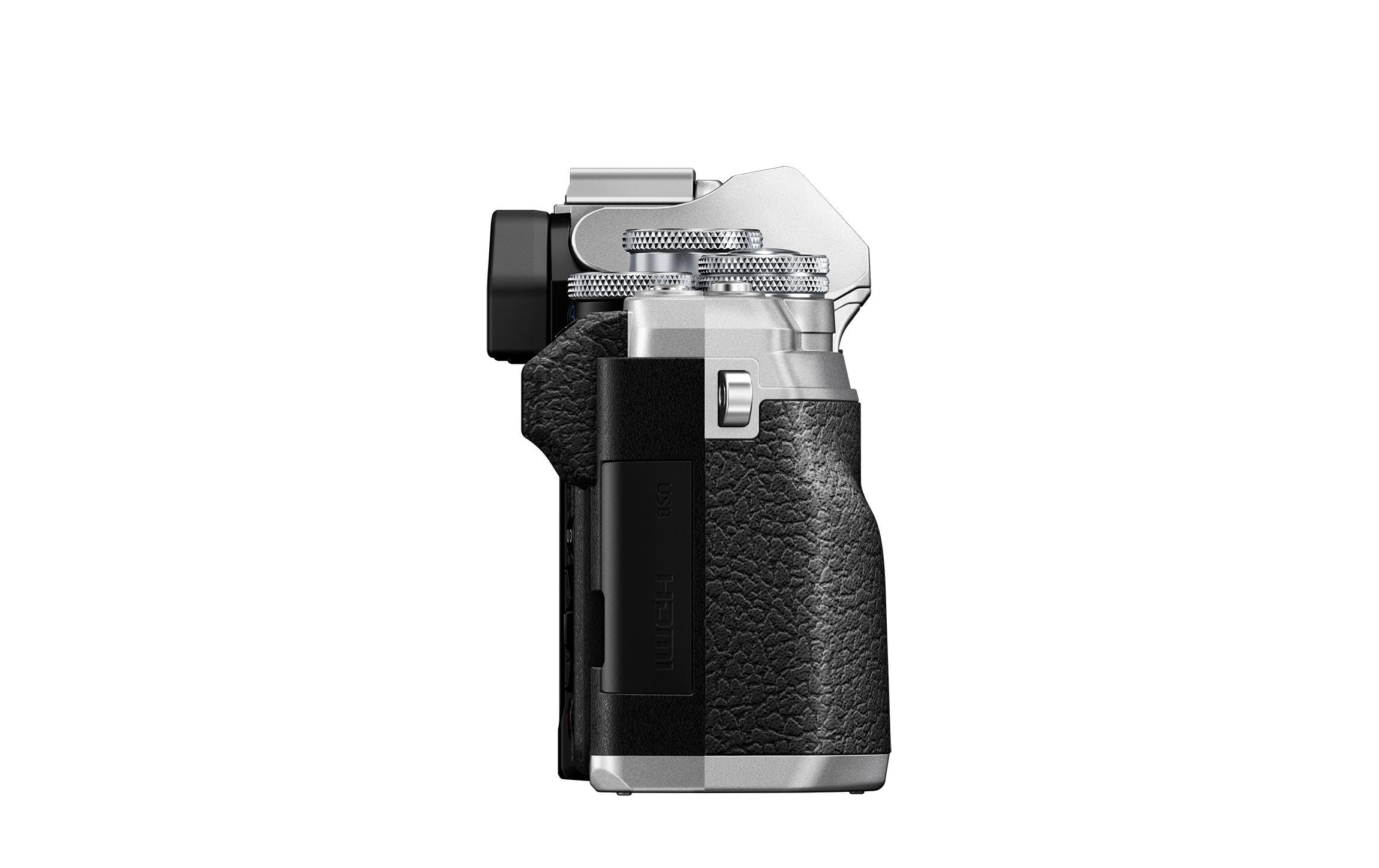 Olympus Kompaktkamera »E-M10 Mark IV Body Silber«, 20,3 MP, WLAN (WiFi)